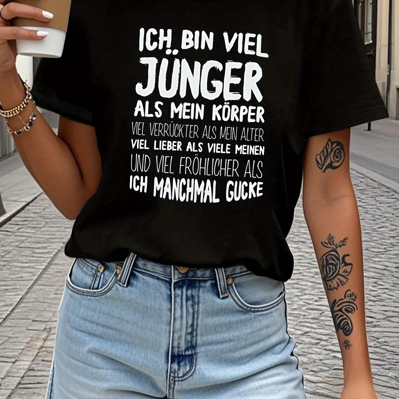 Plus Size - Plus Size - Teediy Fun German Women's T-shirt In A