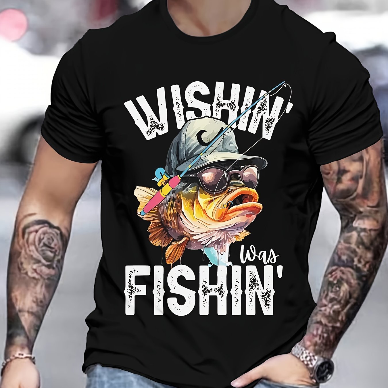 TEMU T-shirt tendance pour homme avec Ale Novelty