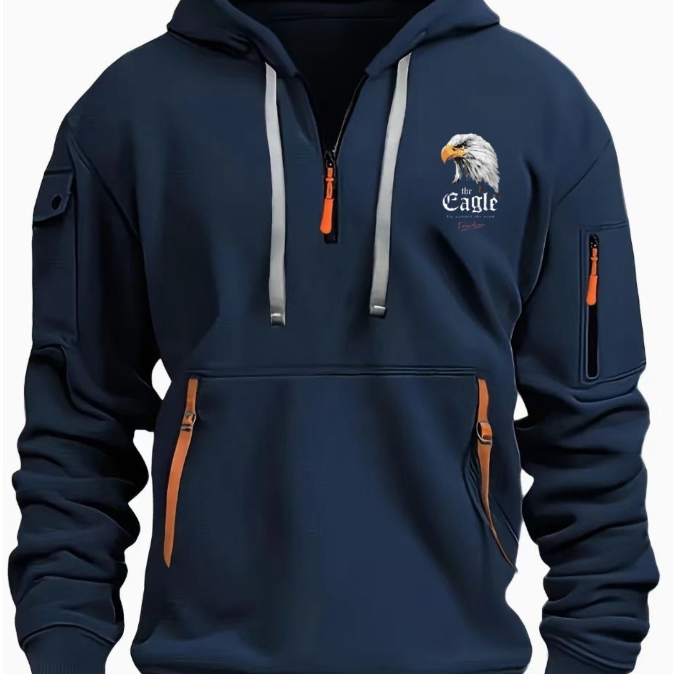 TEMU 's Fashion Print Sweatshirt Casual Sport Hoodie Long Sleeve Top For Autumn And Winter