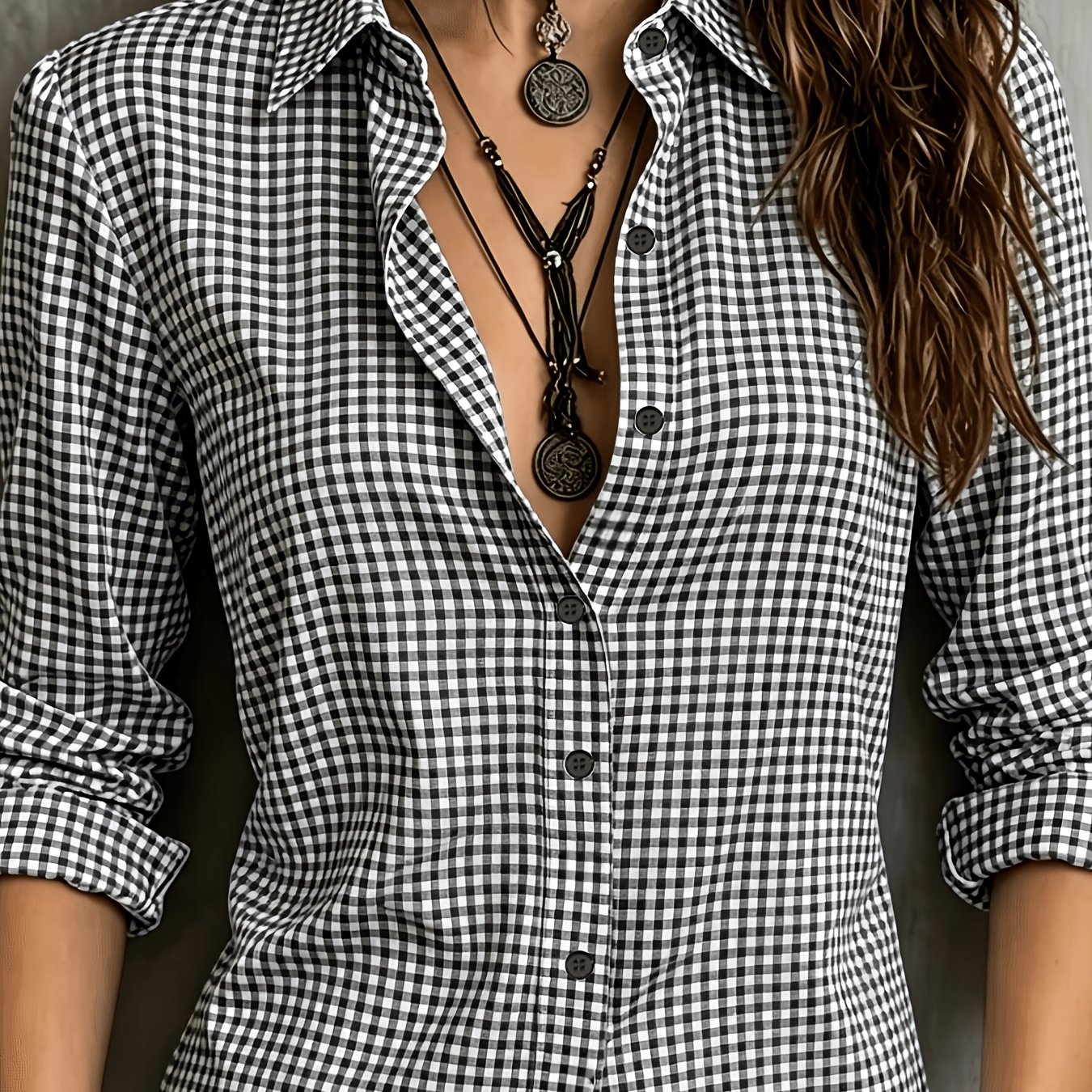 TEMU Ladies' Elegant Commuter Shirt