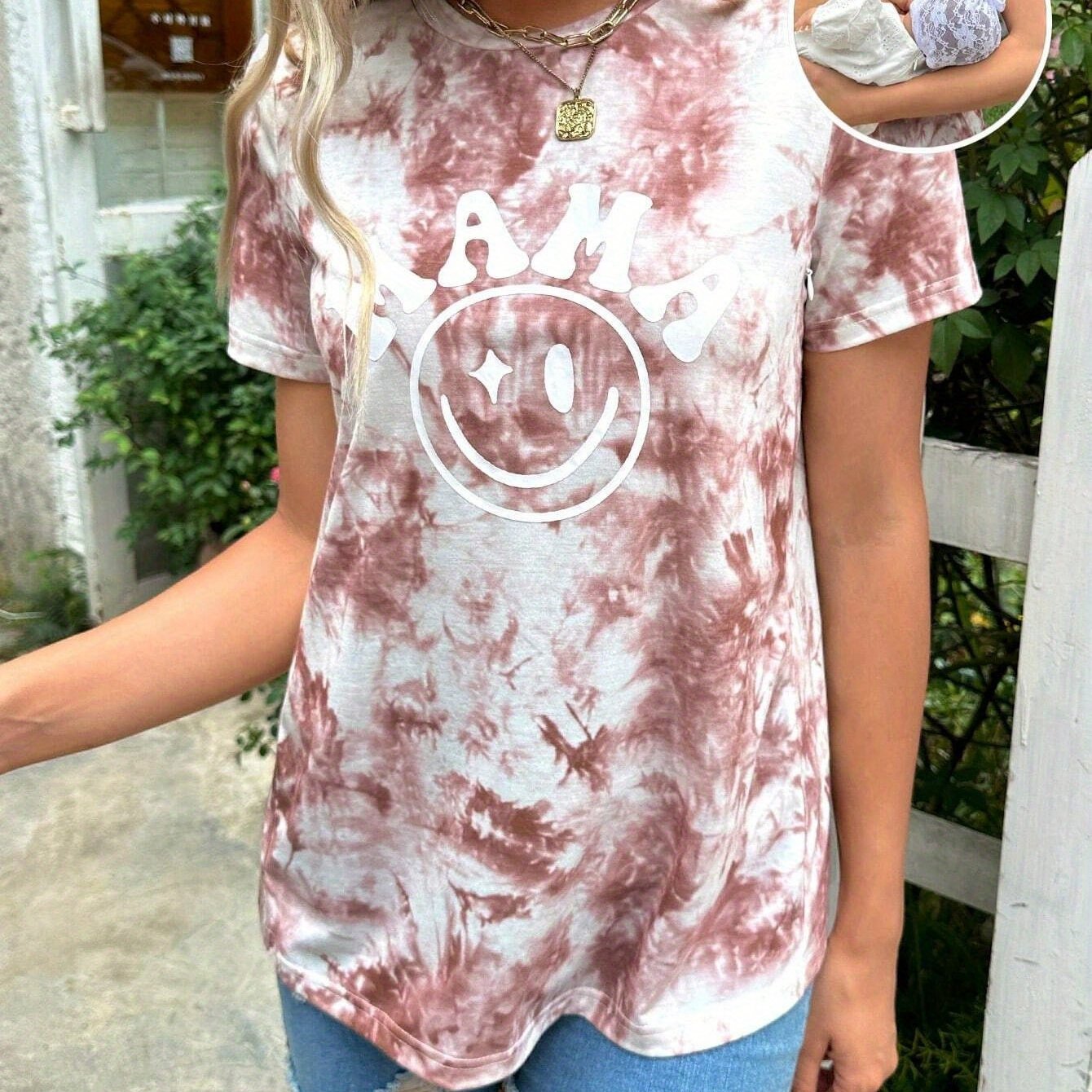 Maternity Casual T-shirt Sleeves Comfortable Autumn Shirt Workwear Maternity Clothes Spring Summer Short Sleeve Base Layer Top