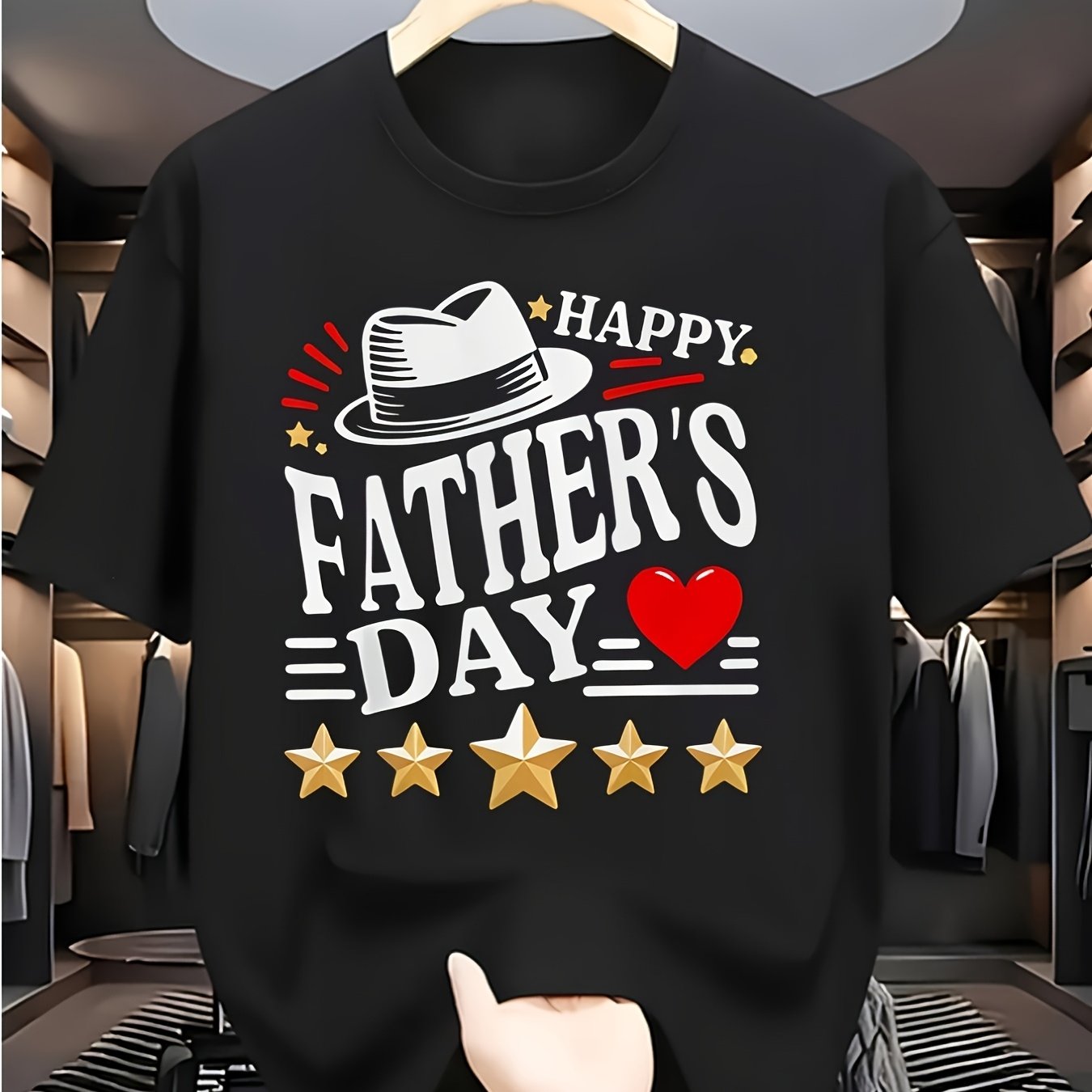 TEMU Stylish Tshirt For Men With A Featuring A Fatherthemed Design Made From Highquality Quickdrying Material This Versatile And Sporty Shirt Is