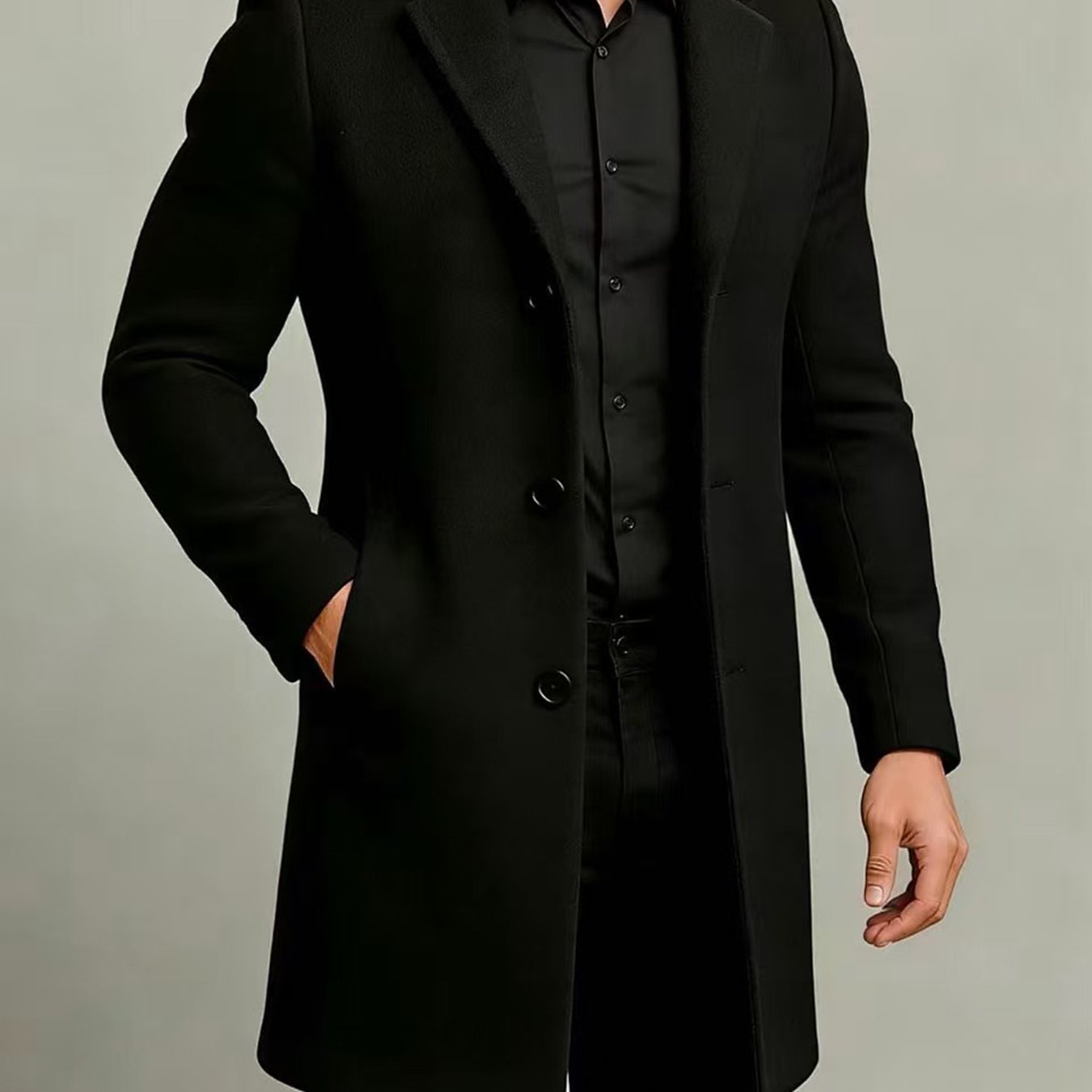 TEMU [Selezione Mei Xi Shao] Nuovo Cappotto da Monopetto a / 2026, Business Casual, , , per Uso , Sensazione di Fascia , Trench Casual Versatile