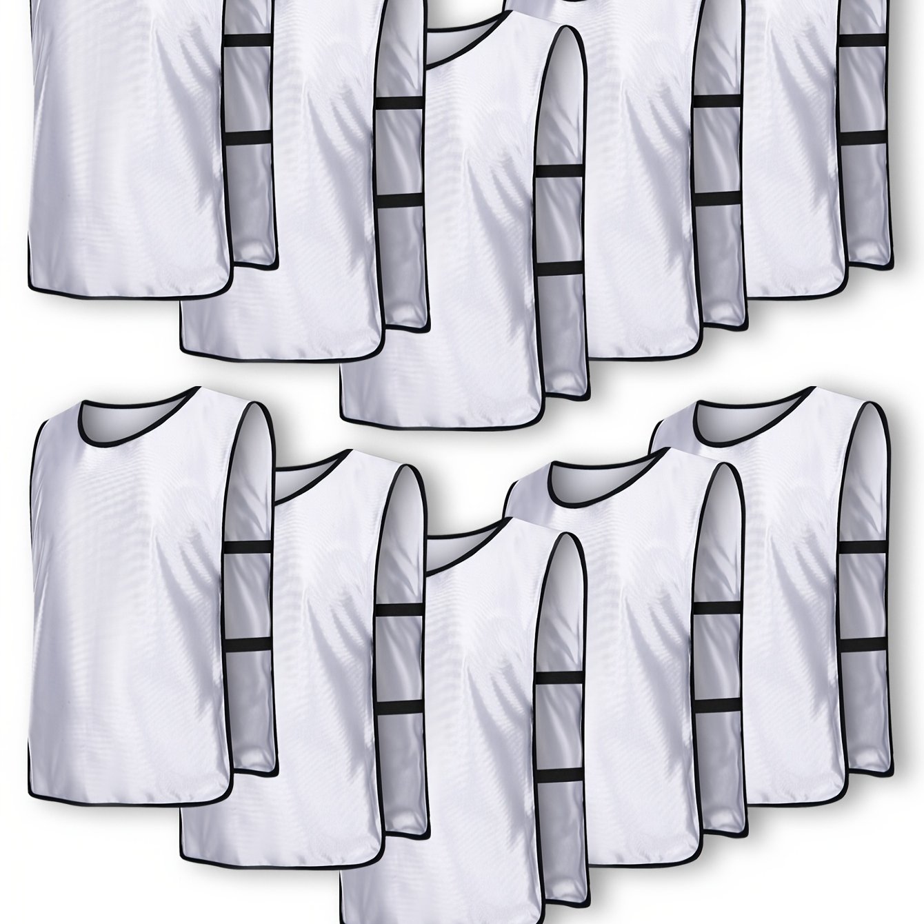 TEMU 10 pz Maglie da Allenamento per Calcio e Pallacanestro, Leggere e Traspiranti per di Gruppo e Abbigliamento da , Maglie Sportive di per Adulti,