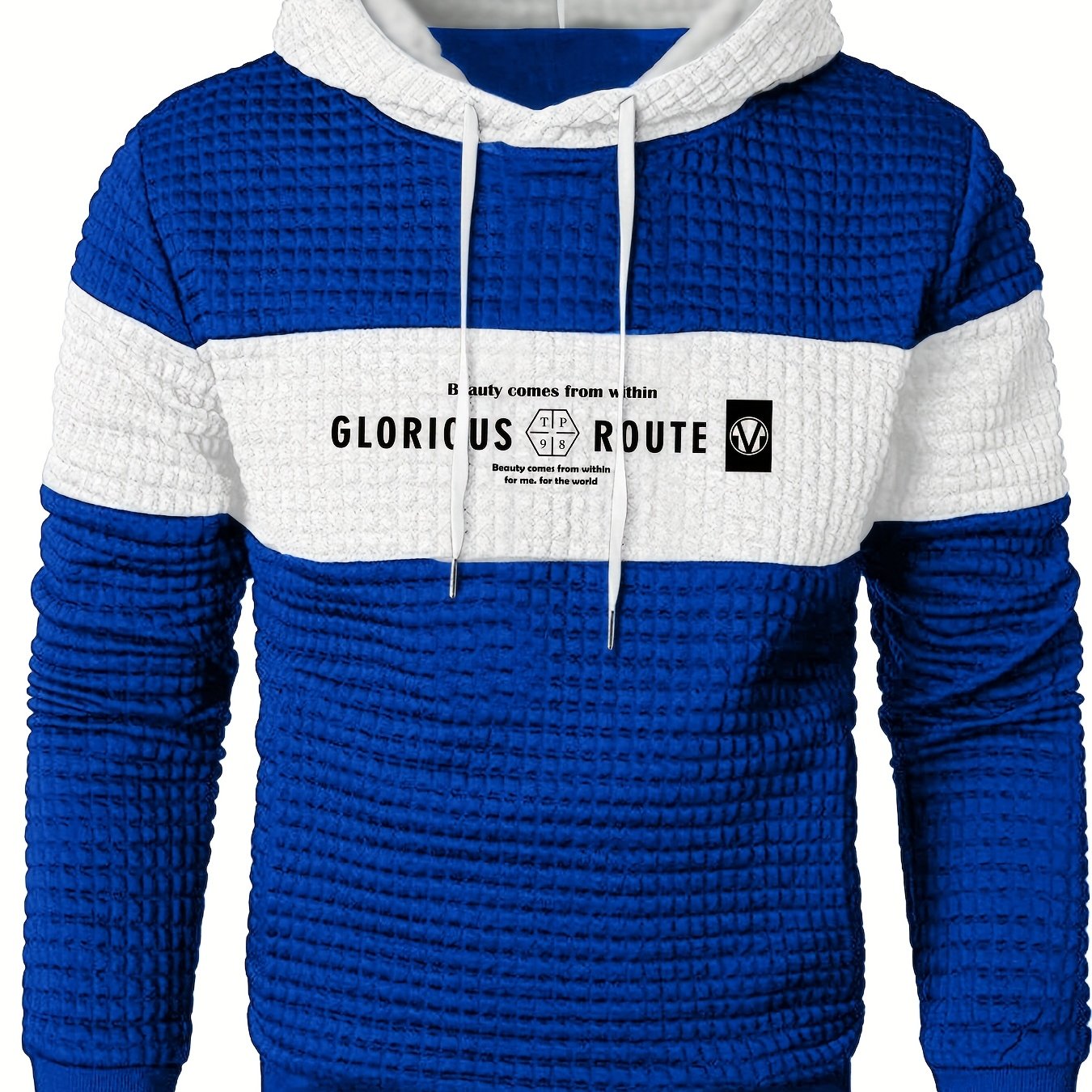 TEMU Men's Sporty Casual Hoodie With Print Lettering