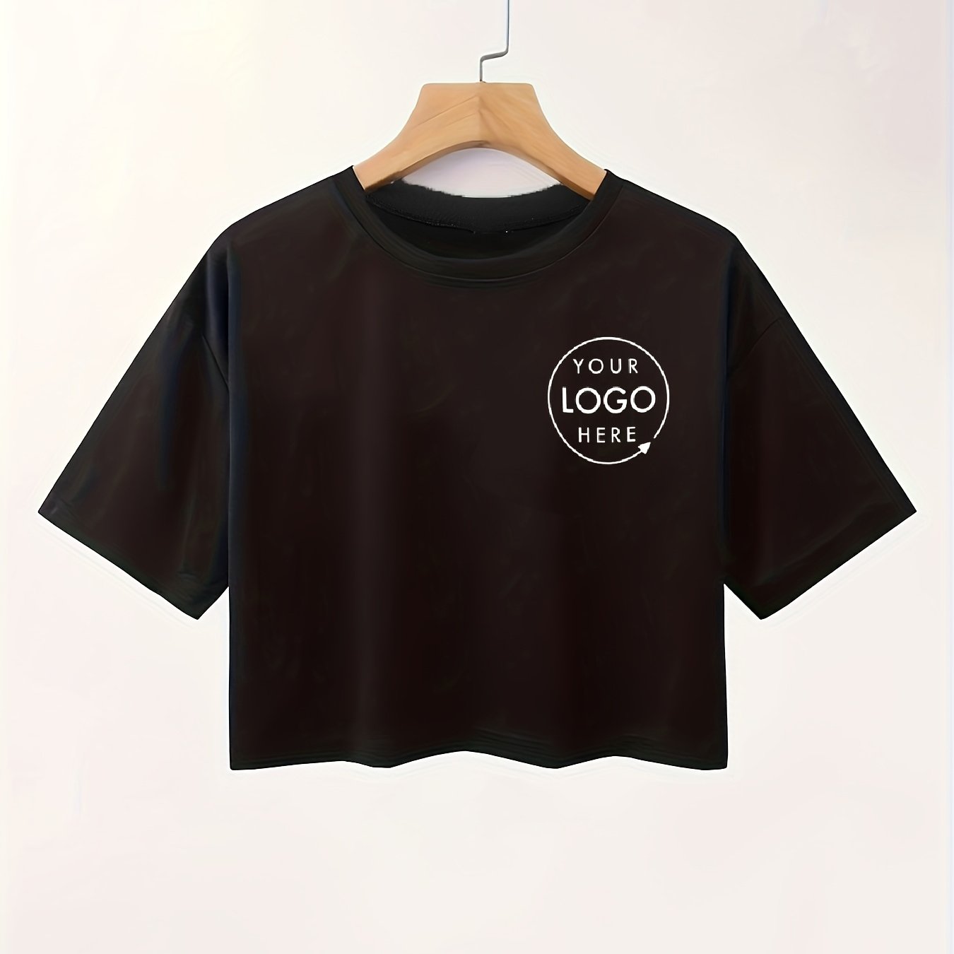 TEMU 1 T-shirt de et décontracté pour femmes imprimé | Logo personnalisé à manches courtes | Manches courtes | Haut à manches courtes pour équipe |