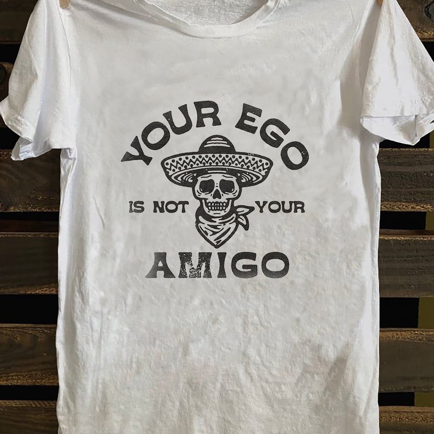 TEMU T-shirt Homme Vintage Punk Rock | Graphique Crâne " is Not Your ", 100% Doux, Style Décontracté Toute Occasion, Lavable en Machine, Blanc avec