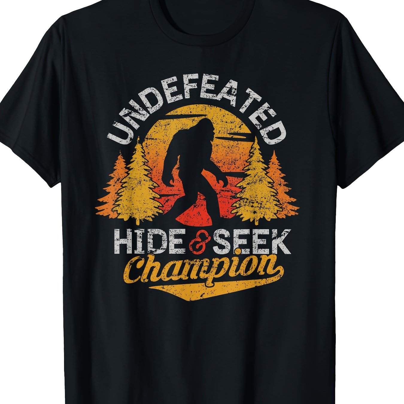 TEMU Shirt Sasquatch T-shirt Men's T-shirt 100% Cotton 220g