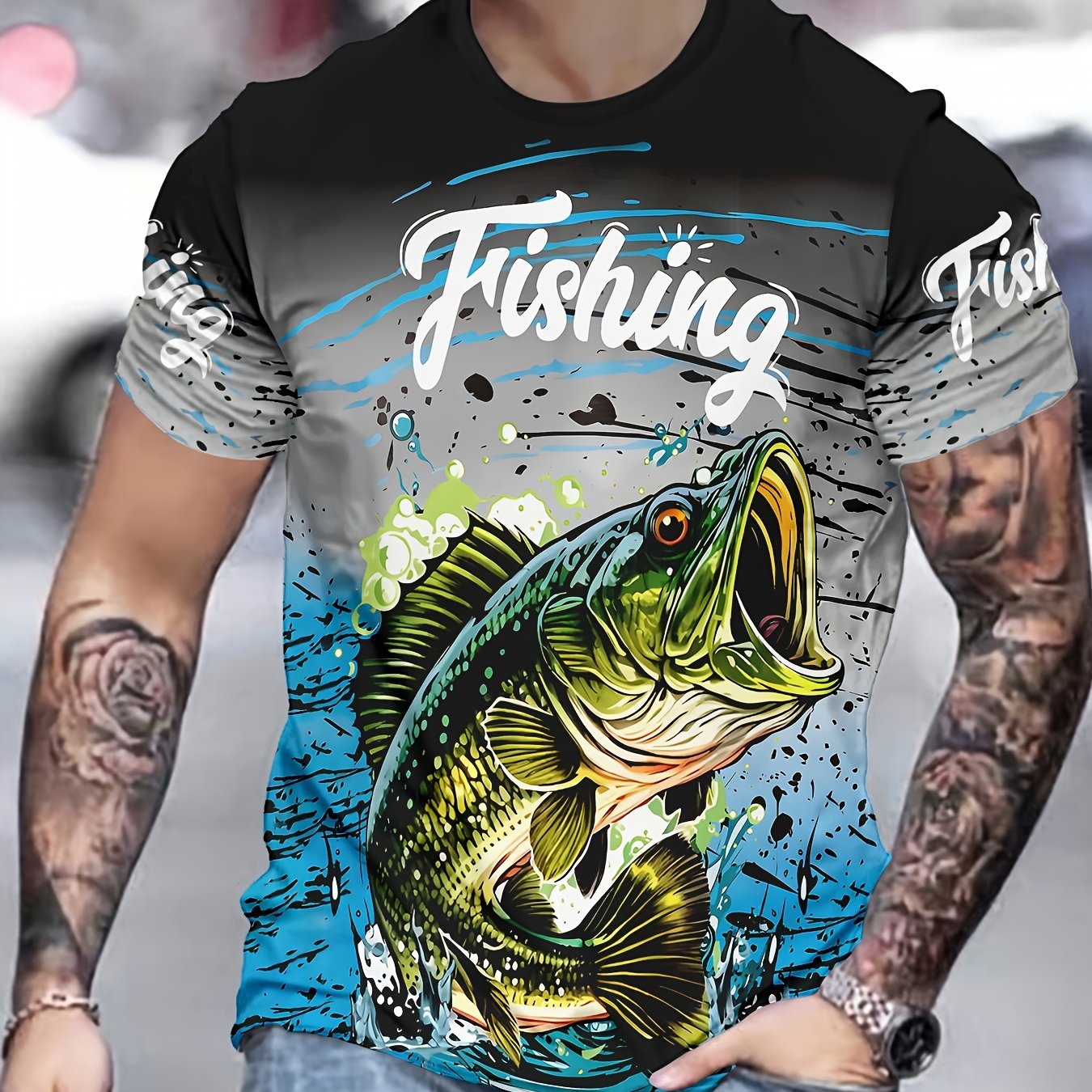 TEMU Novelty Men's 3d Print Fashion T-shirt