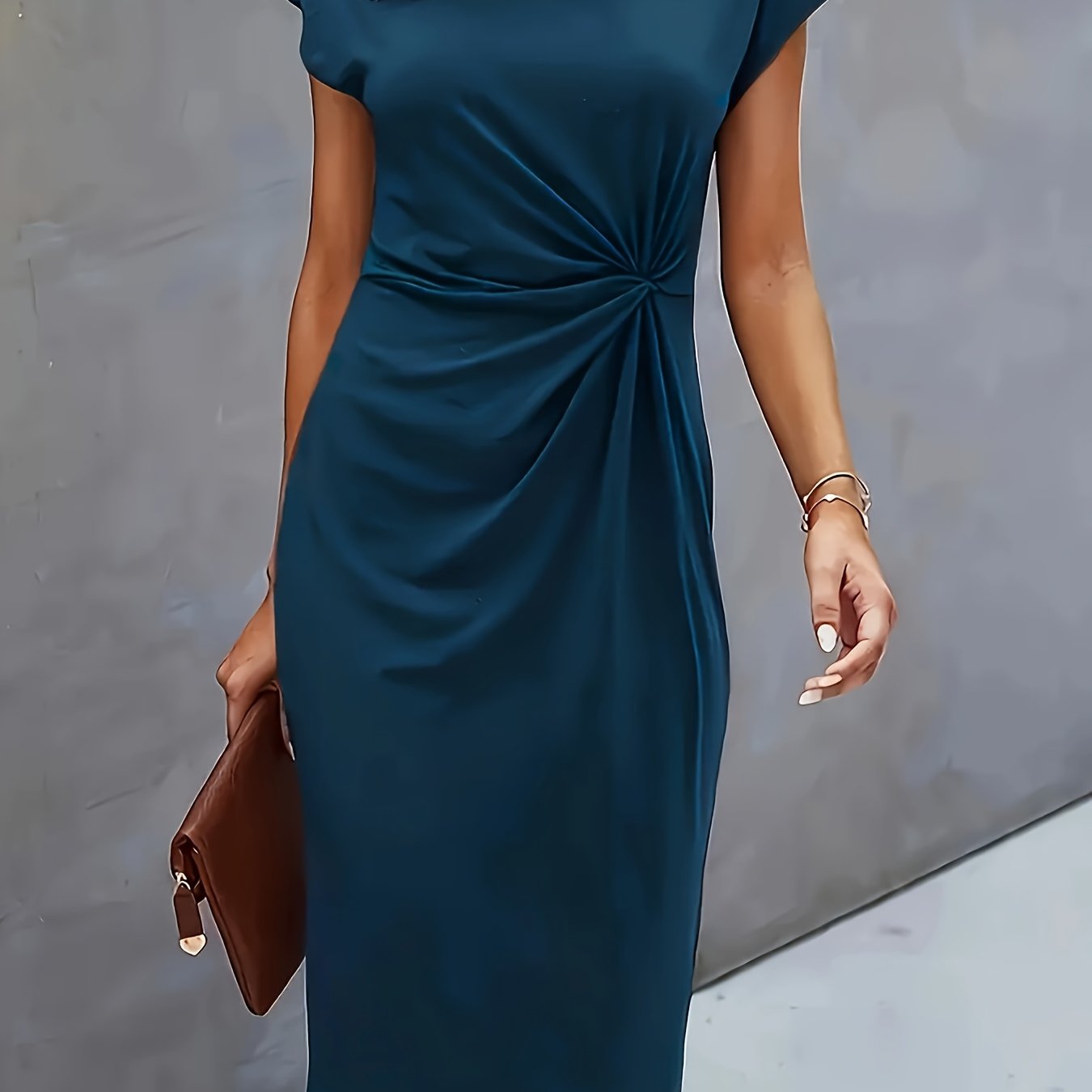 Women's Fashion Casual Twist Dress