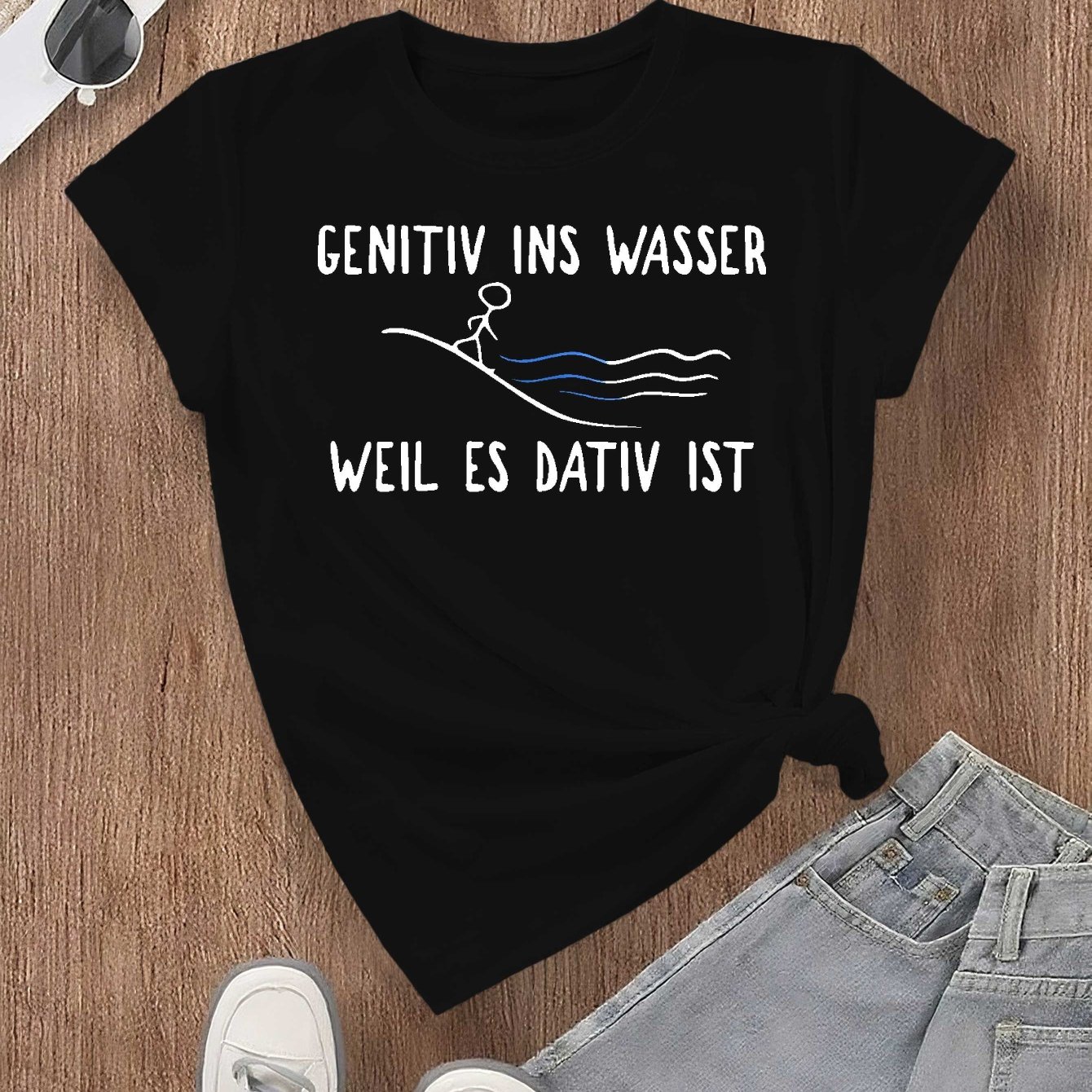 Plus Size - Funny German Humorous Saying Gifts Christmas Fashion Women's T-shirt Short Sleeves