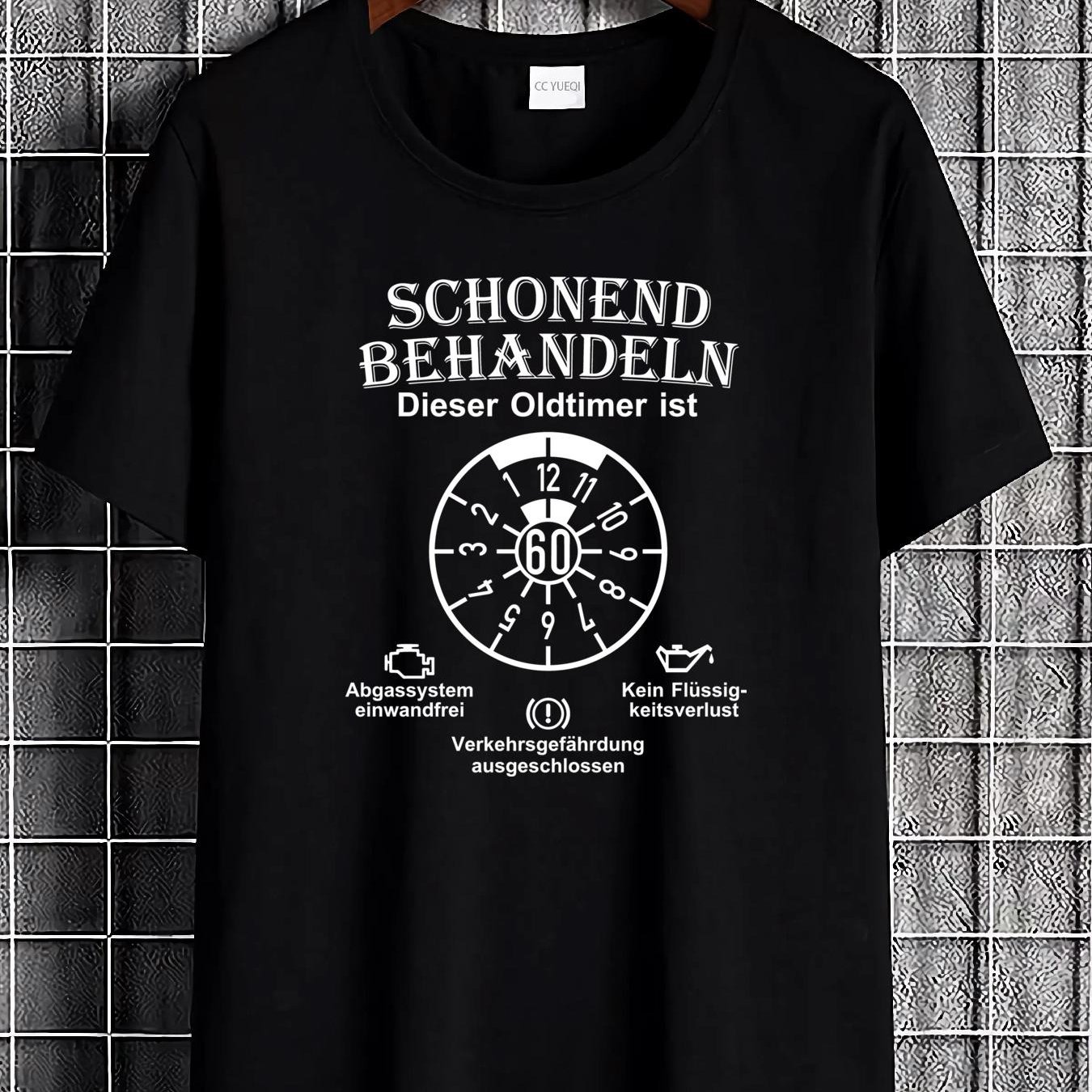60th Birthday Milestone T-shirt Suitable For & For - Classic Car Themed With - Comfortable Breathable Round Neck Tee For 60th Party Gift, Milestone Celebration Apparel For & (unisex)