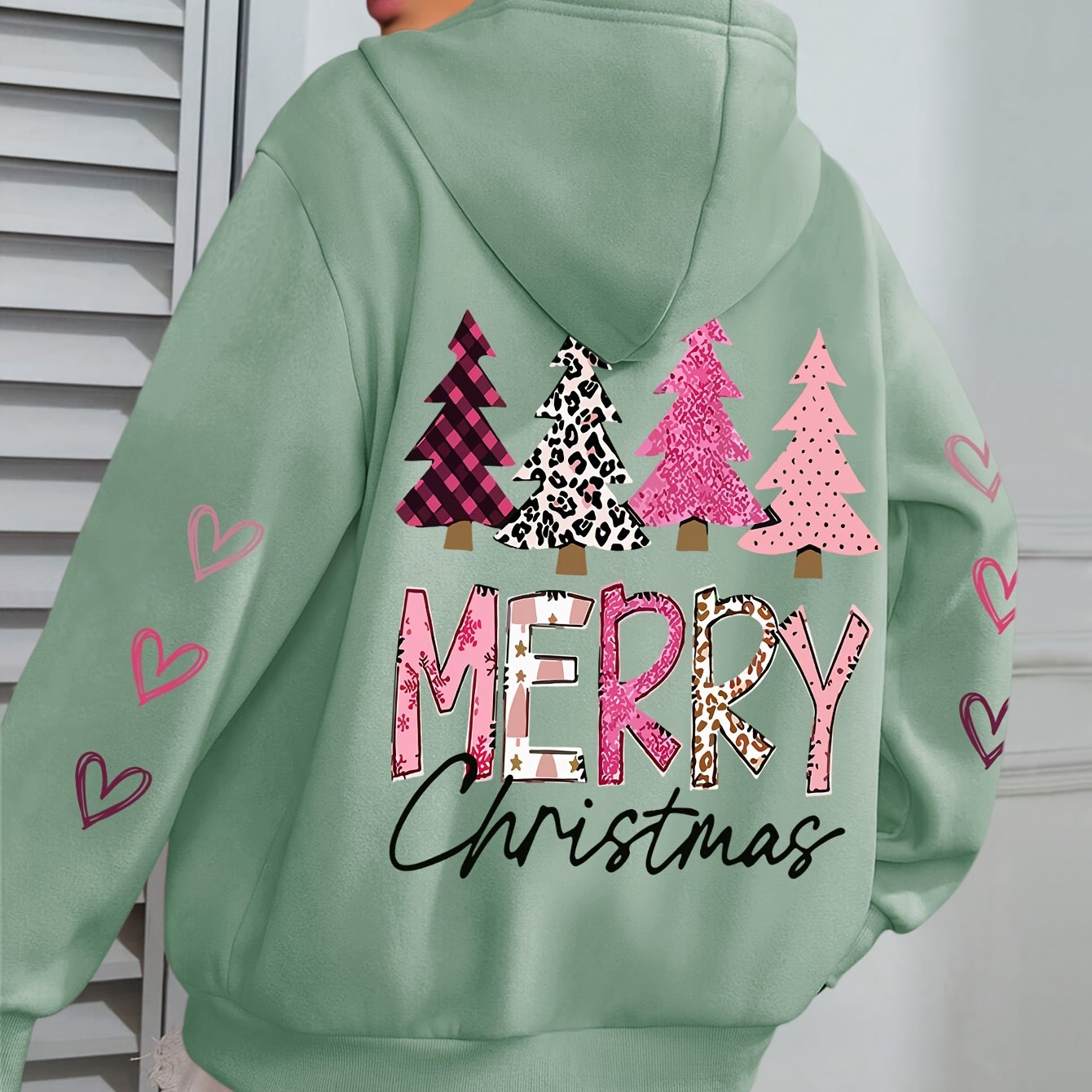 Plus Size - Plus Size - Christmas-themed Hoodie