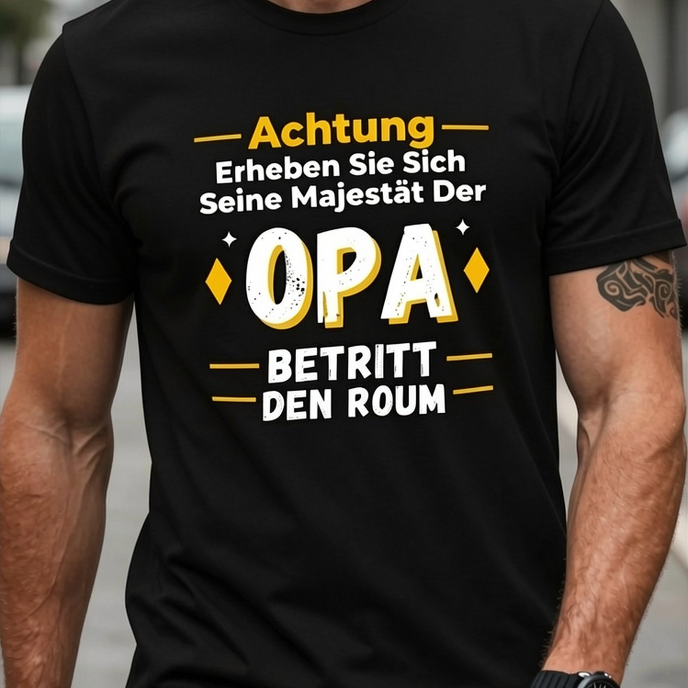 Image of Men's Opa Stars Greek Fraternity T-shirt - Bohemian Greek Letter & Tee, Breathable Casual Shirt Suitable For Men, Plus Size , Ideal Gift For Day, Greek-themed Apparel For Fraternity Events