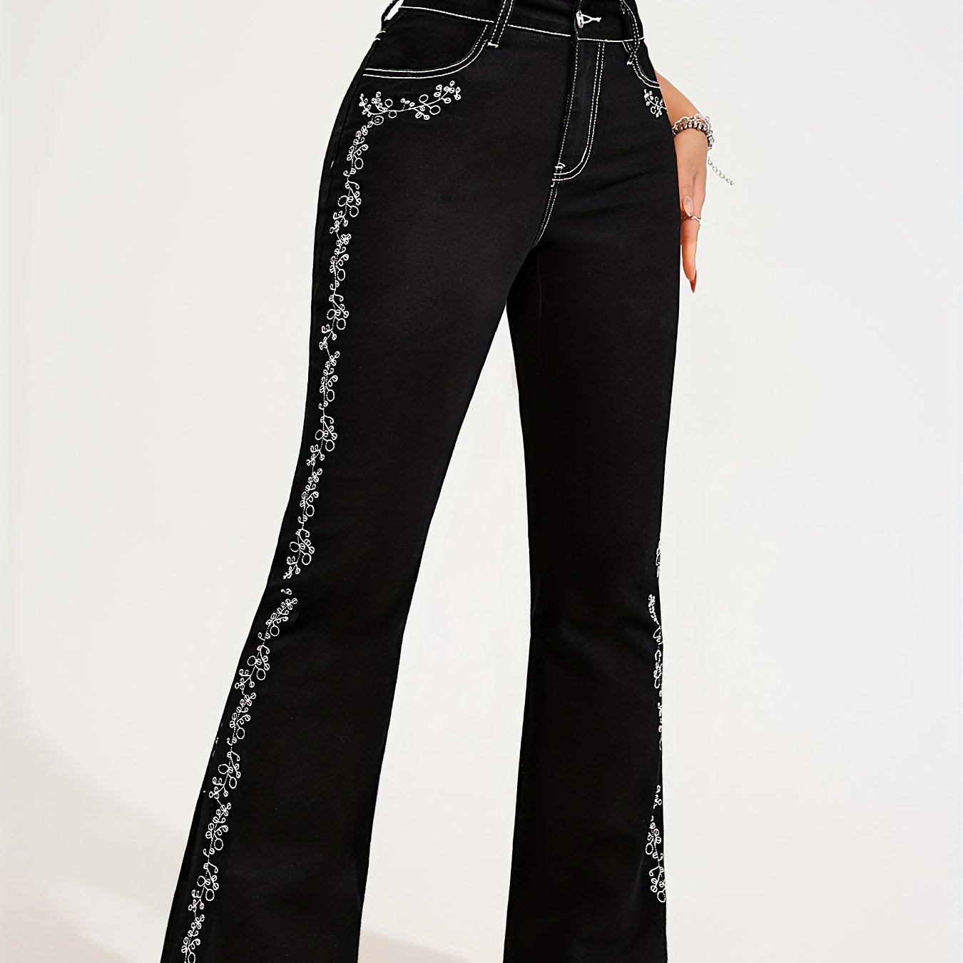 Embroidered Women's Jeans