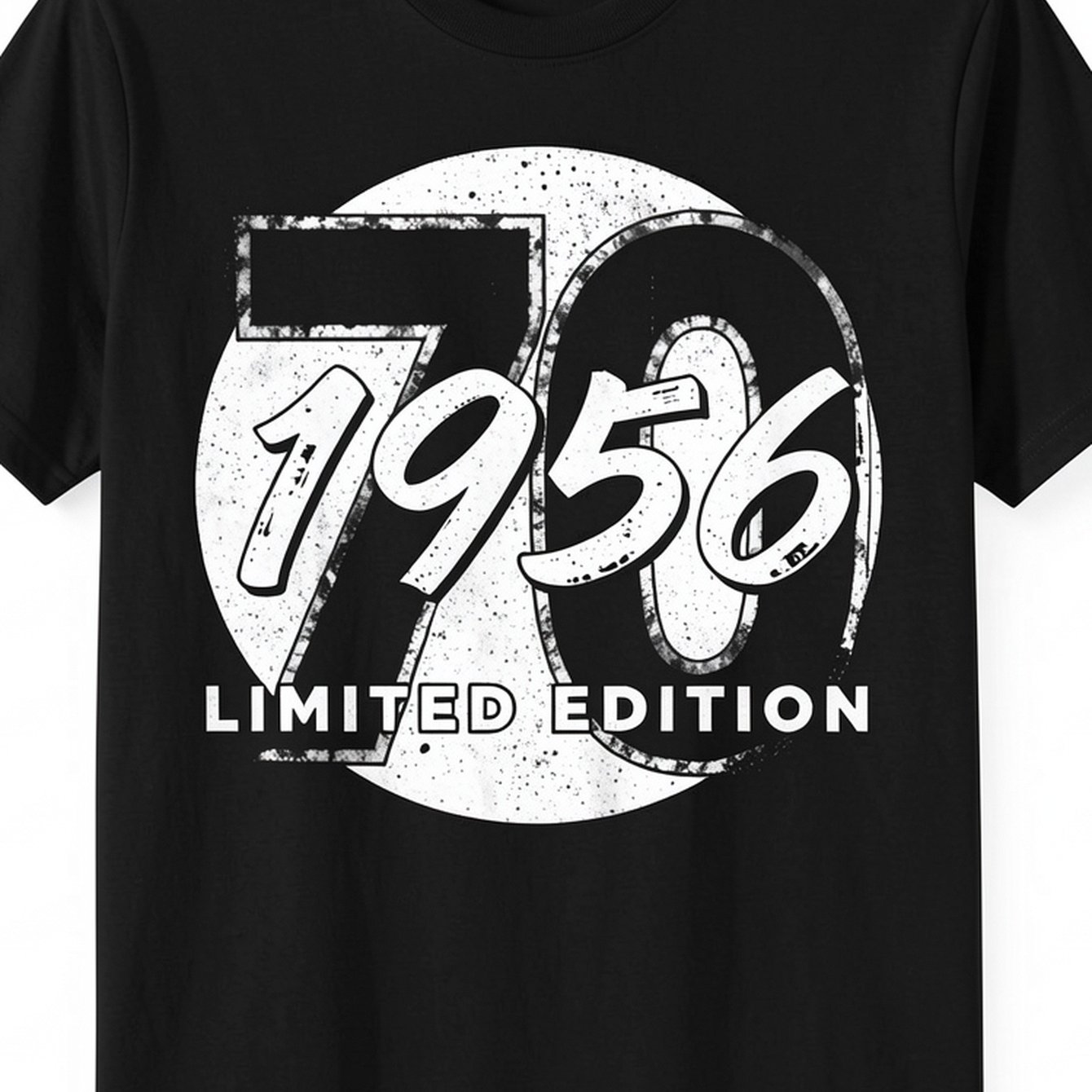 Image of 70th Birthday Man Woman 1956 Funny Gift T-shirt - Crew Neck Design - 100% - Comfortable Fabric - Suitable For Everyday Wear, Casual And Stylish T-shirt - Men's Summer T-shirt