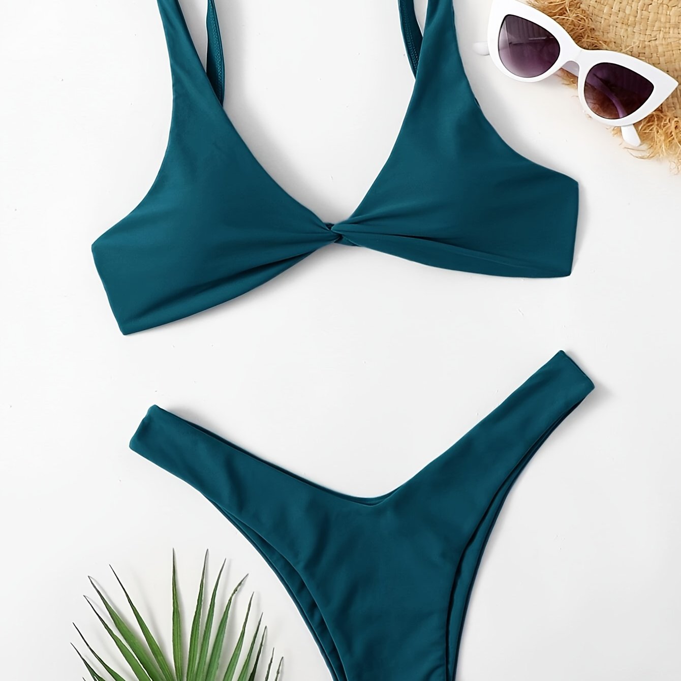 TEMU Women's Fashion Sexy Deep V Bikini Swimsuit