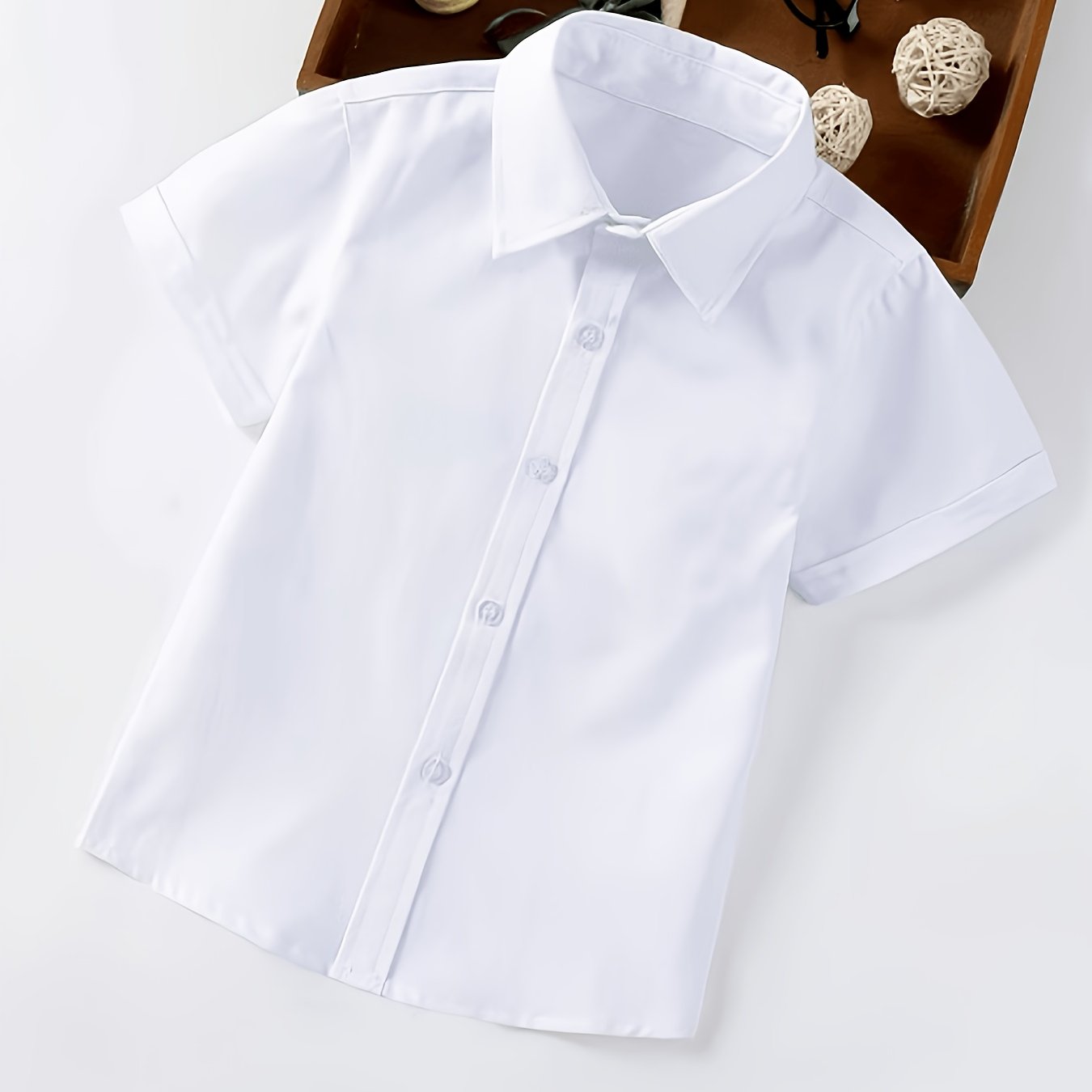Children' Short-sleeve Shirt For Summer School Uniforms And Performance Wear