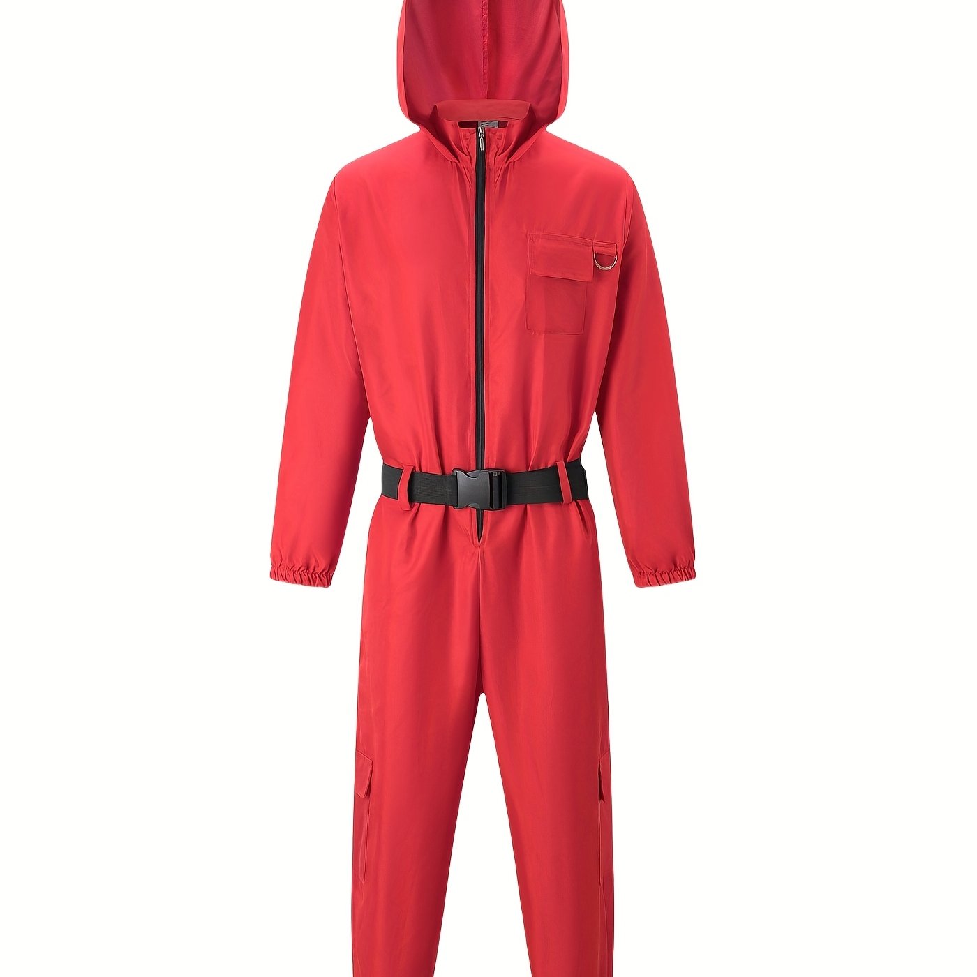 TEMU 1 combinaison + ceinture, costumes Halloween personnages NPC homme et femme, , garde disciplinaire, ensemble de costumes, grande combinaison