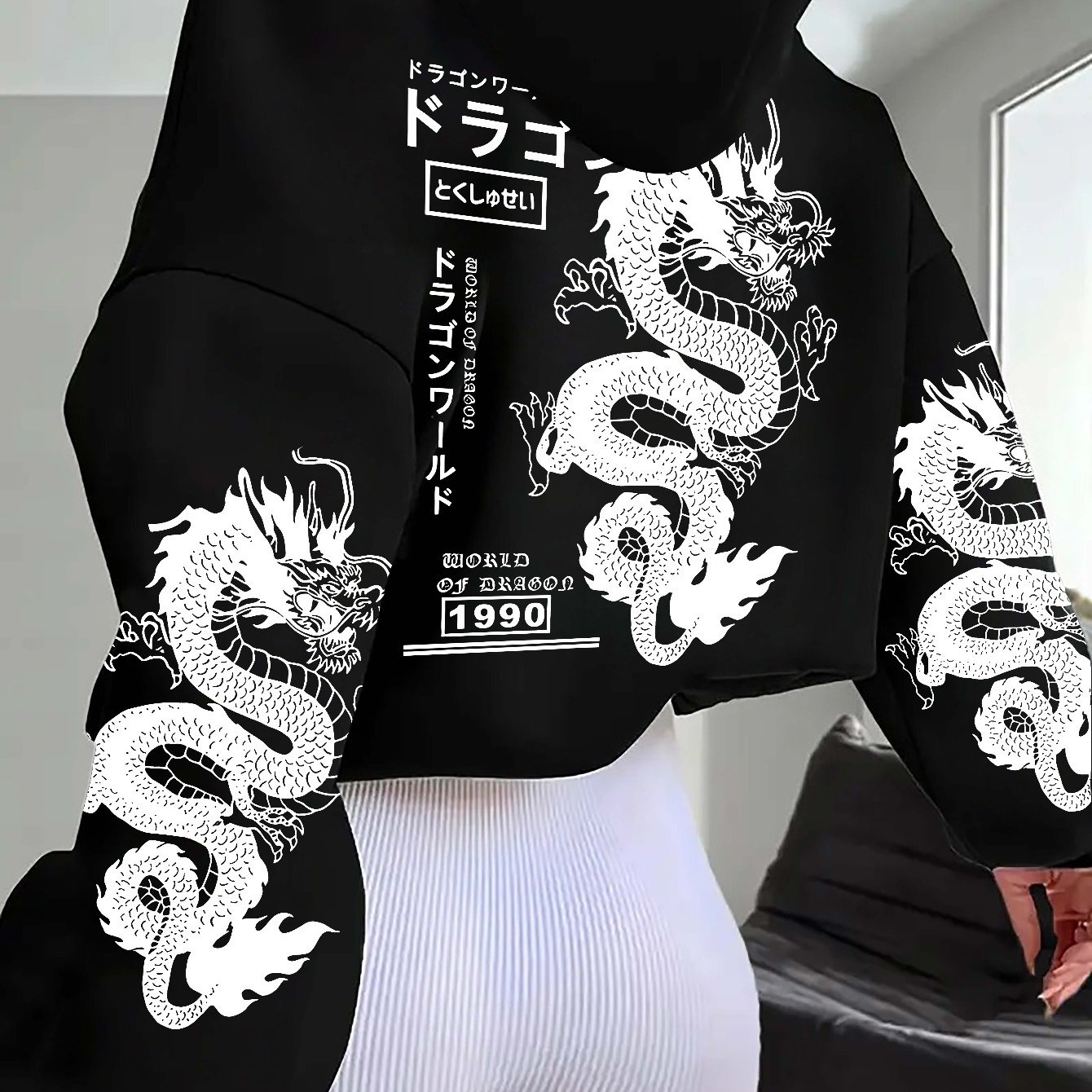 Y2k Kpop Graphic Print Sweatshirt, Crew Neck Casual Sweatshirt For Winter & Fall, Womens Clothing