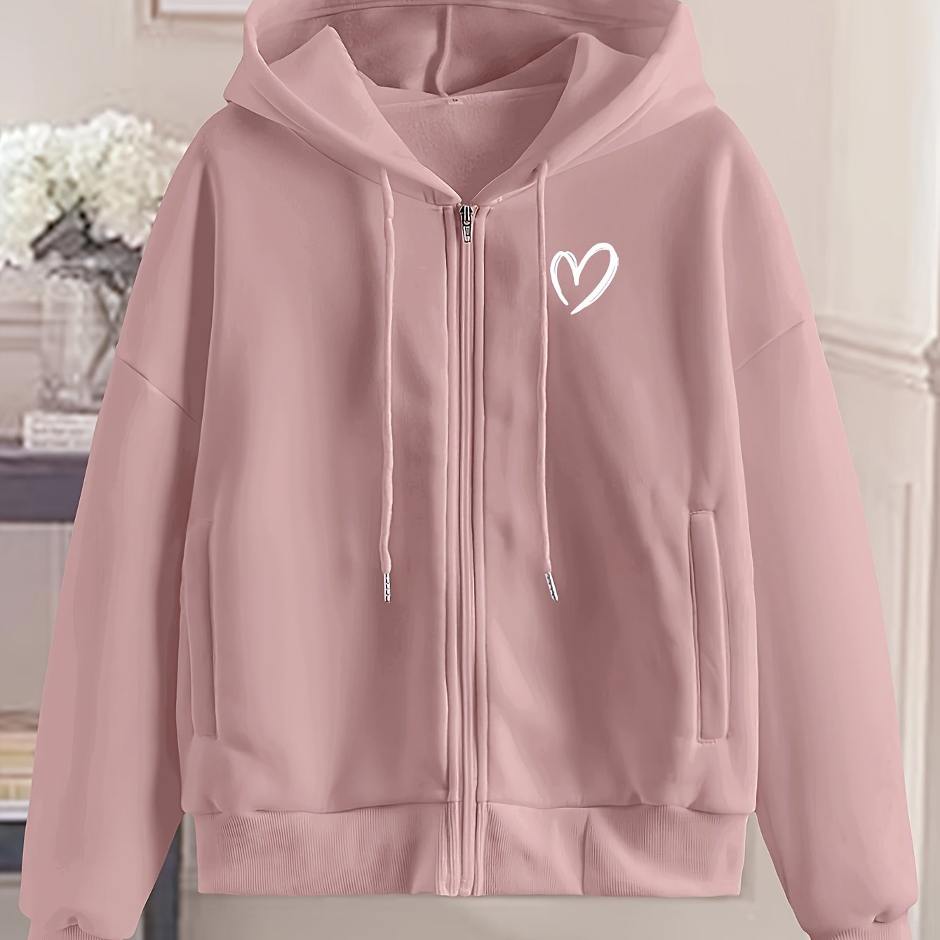 TEMU Women's Fashion Zip-up Hoodie