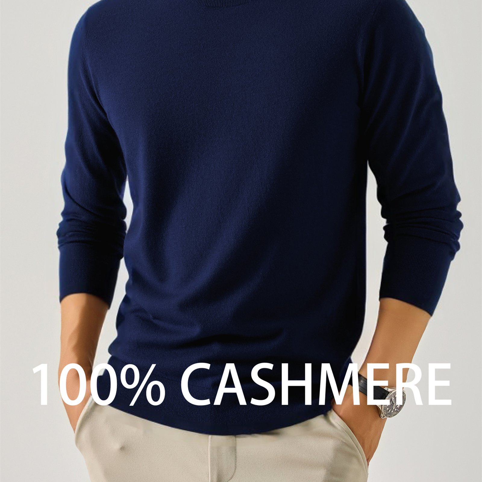 TEMU Zbzp Autumn Winter Knit 3d Solid Color Semi-high Neck Sweater, Basic Knit Top For Men, Fashionable Long Sleeve Sweater Dwda