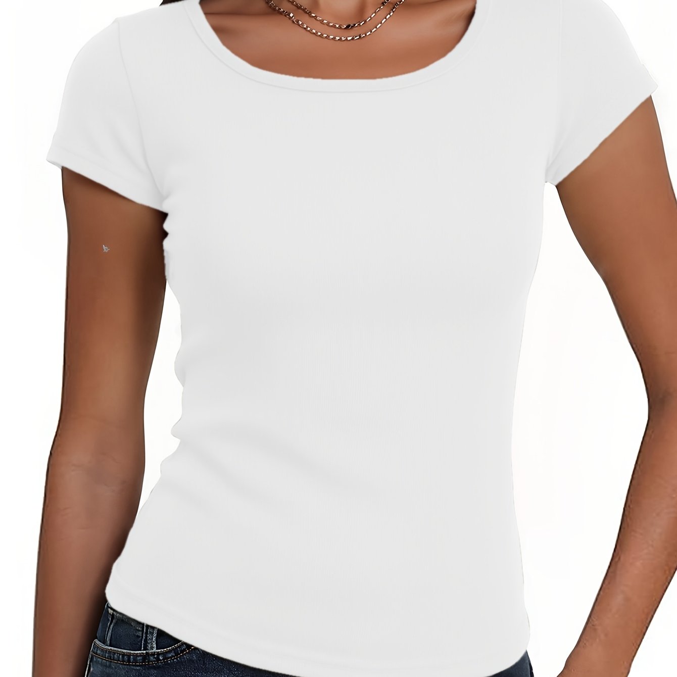 TEMU Spring And Summer New Women's T-shirt, Stylish And Fitted, Casual And Easy, Perfect For Layering