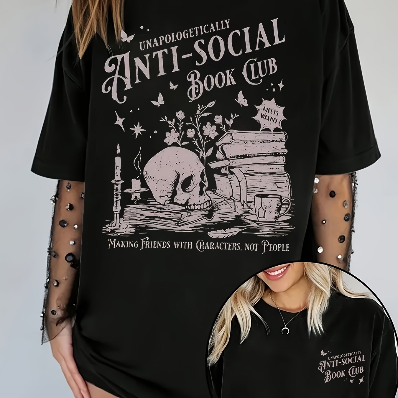 TEMU T-shirt grande taille à imprimé , haut décontracté à manches courtes et col ras du cou pour l'été et , vêtements grande taille pour femme