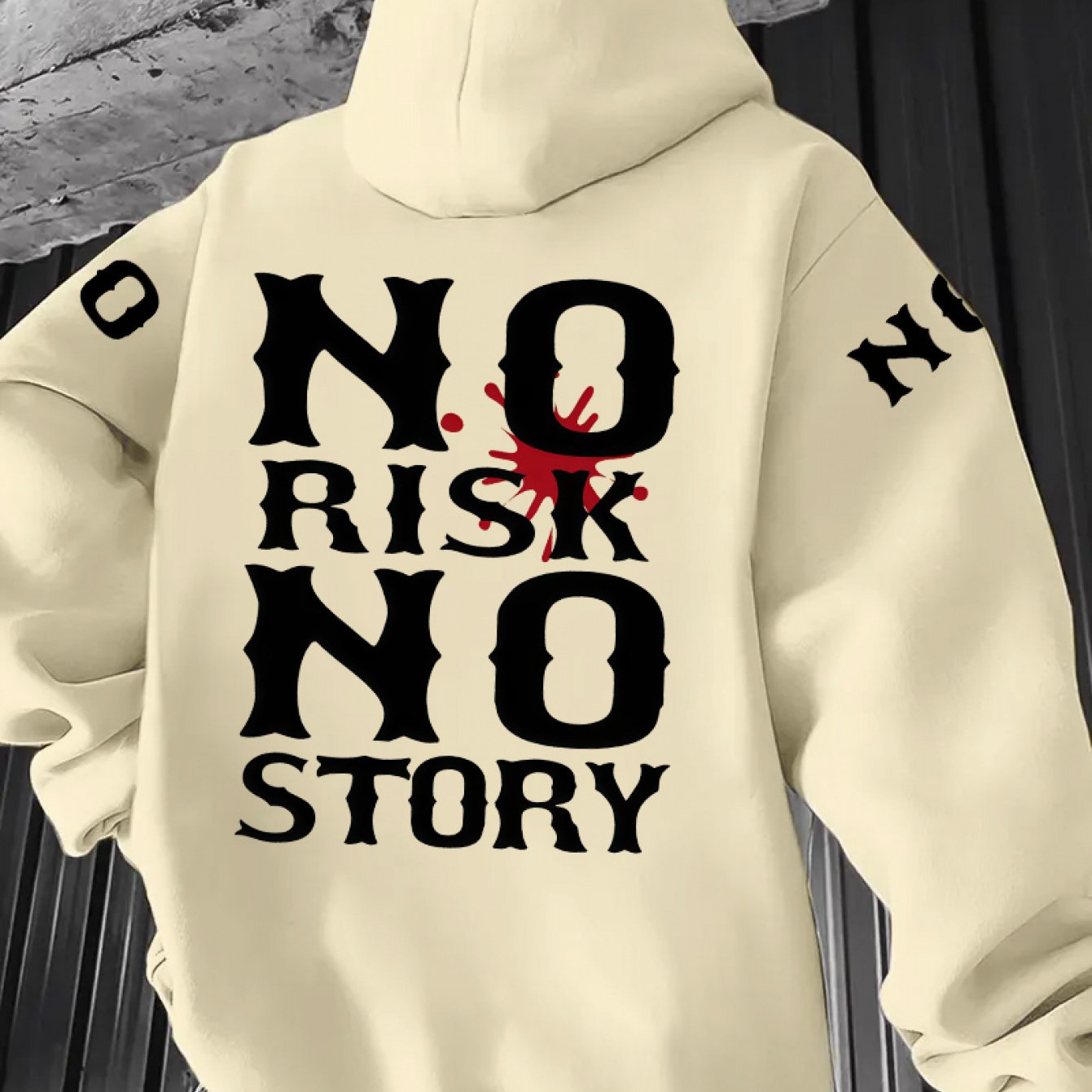 TEMU Print, Men's Autumn/winter 2025 , Fashionable And Trendy Velvet Hooded Men's Sweatshirt, Casual Drawstring Hooded Sweatshirt, Long Sleeve Hooded