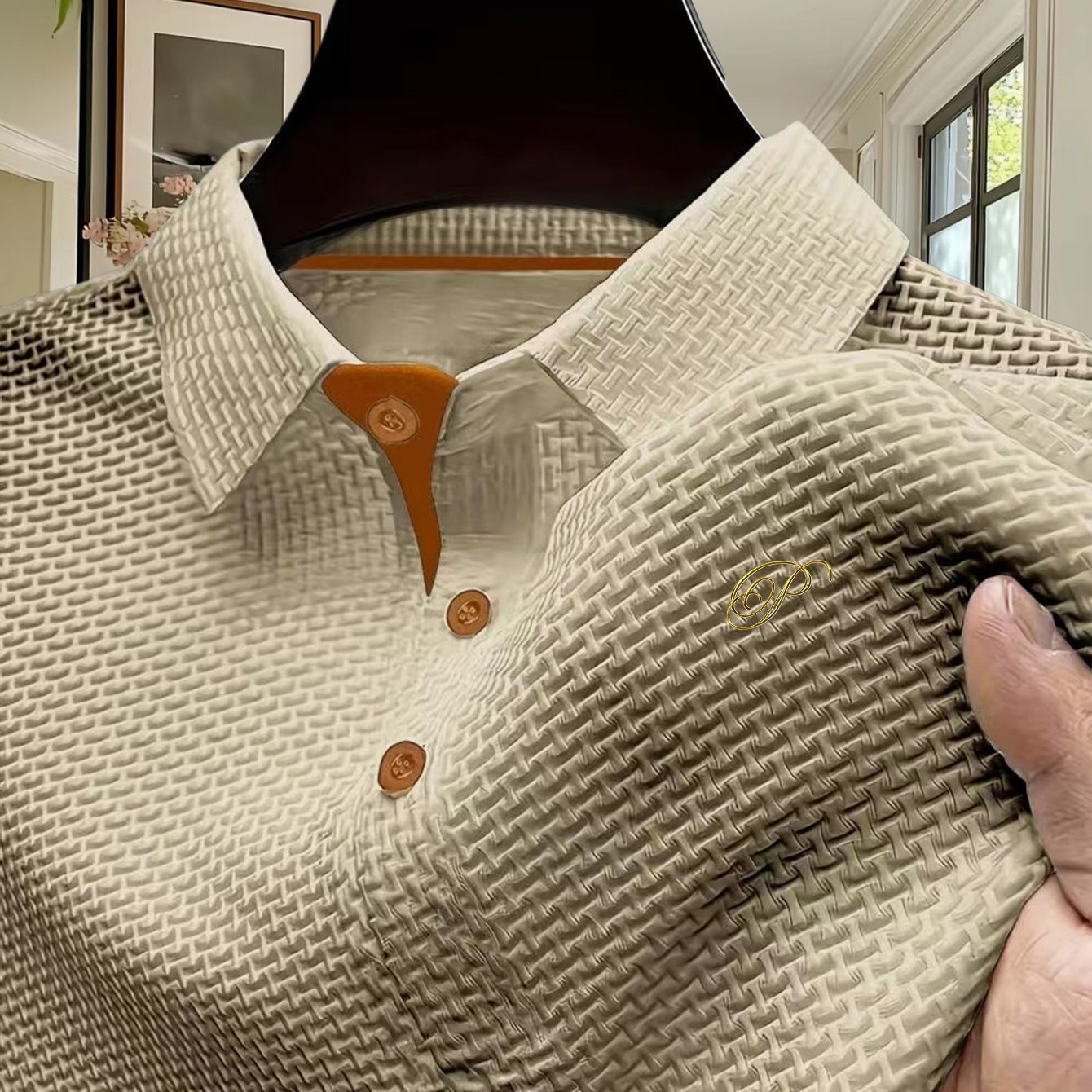 TEMU Men's Classic Short Sleeve Shirt, Summer Casual Attire Shirt, Suitable For Office And Daily Wear