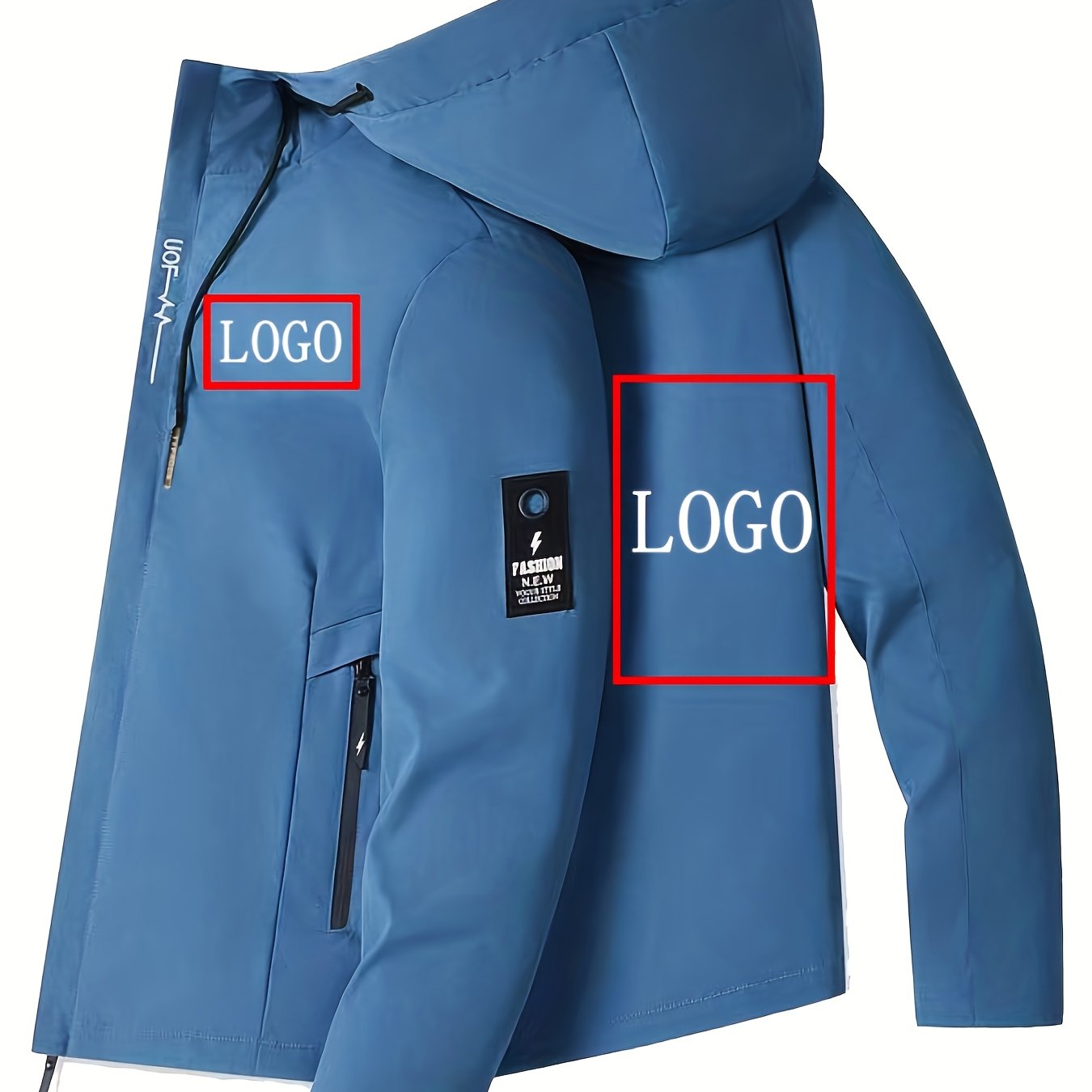 TEMU When Placing An Order, Your Pictures, Text, And Logos, And Design A Unique Jacket For You Who Is Unique!