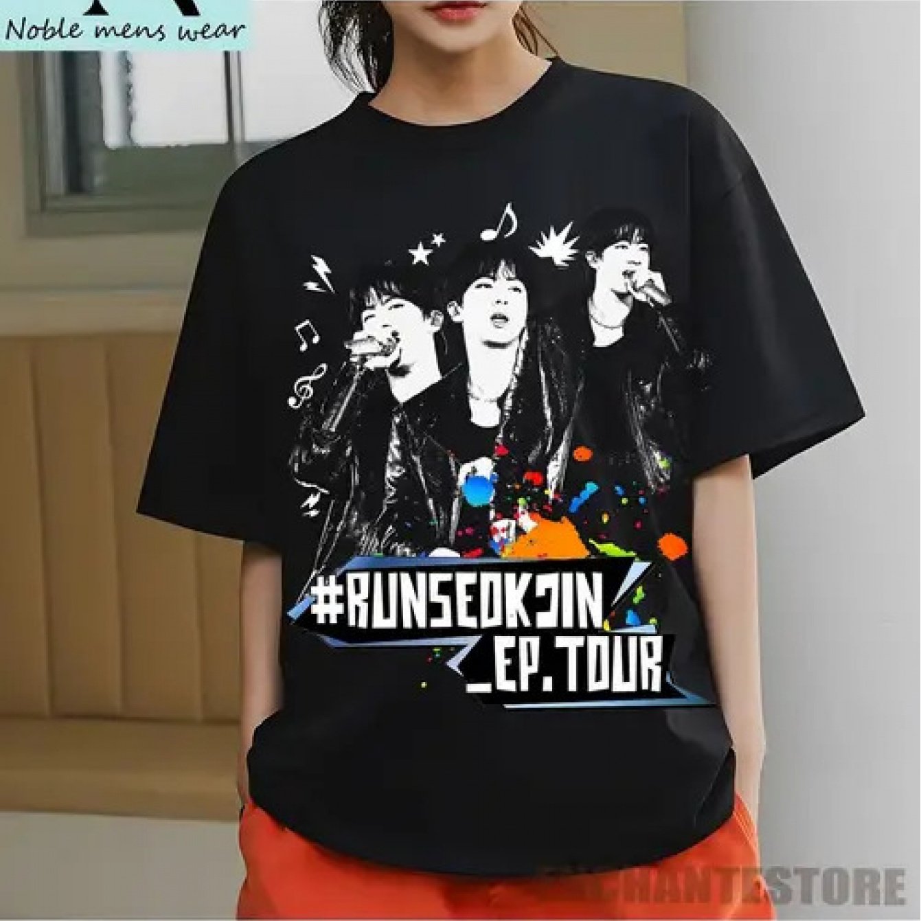 アイドル RUN SEOKJIN T-Shirt (Dark Grey) M SAINT Mxxxxxx Saint T-Shirt | Dark Gray | SVD USA