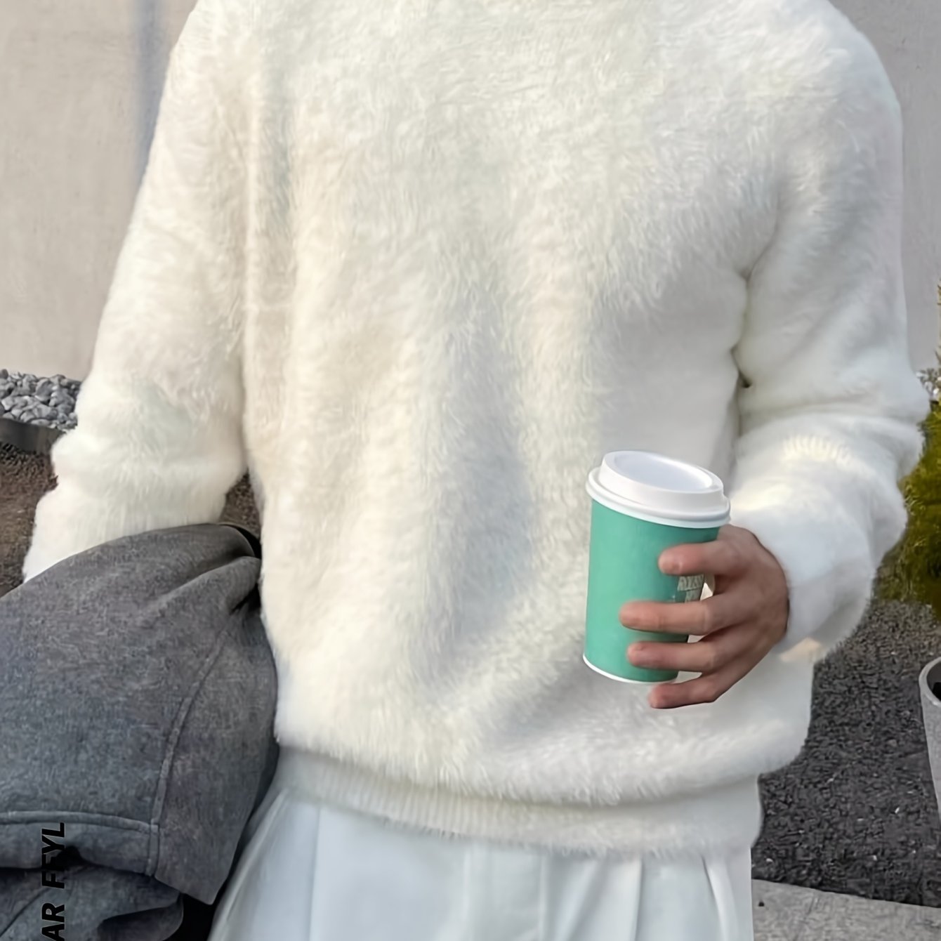 TEMU Men' Color Casual Fashion Round Neck Knit Pullover Autumn Winter Warm Long Sleeve Sweater