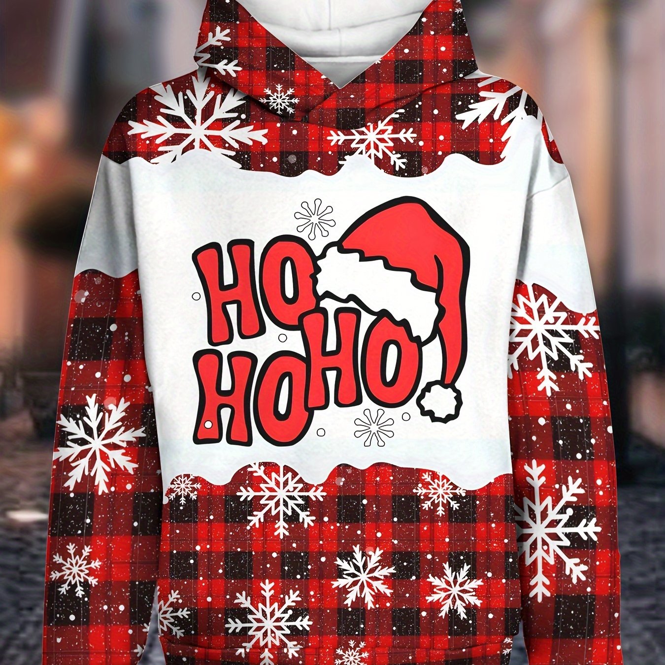 TEMU Hassna Sweat à capuche Père Noël Ambiance de Noël