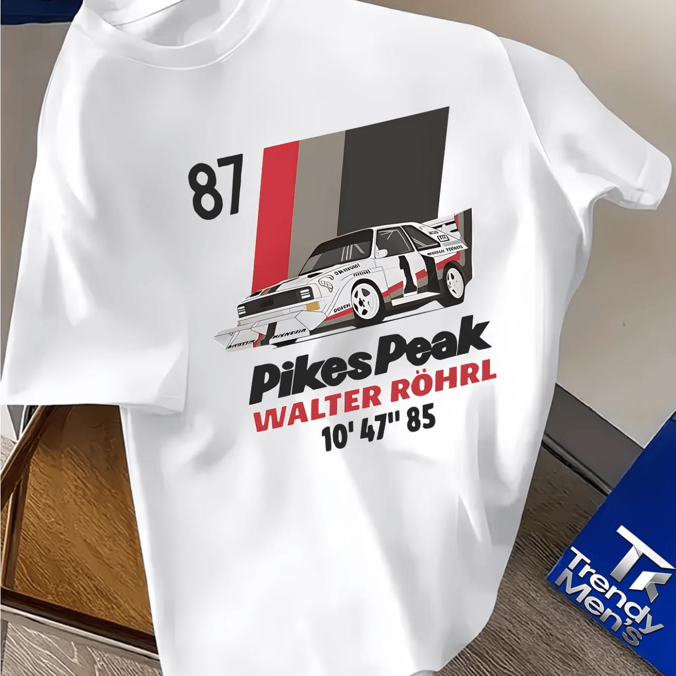 Image of Men's Plus Size T-shirt Men's Graphic T-shirt - Style, Soft And Breathable, Fashionable Fit, Print Design, Round Neck, Short Sleeve Summer Shirt, Casual Racing Tee, Plus Size