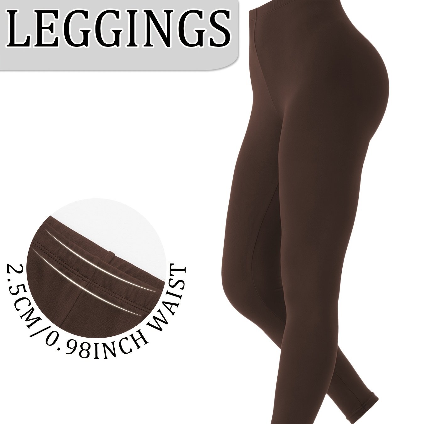 TEMU Women's High-waist Leggings | -inch Waistband, Feel, Perfect For Workouts And Everyday Wear