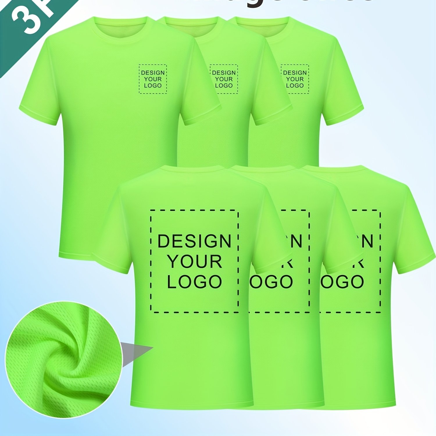 TEMU Camisetas Deportivas Unisex de Secado Rápido 3pcs con Cuello Personalizadas - Absorción Rápida de Humedad para Secado en Running/Gimnasio/Yoga,
