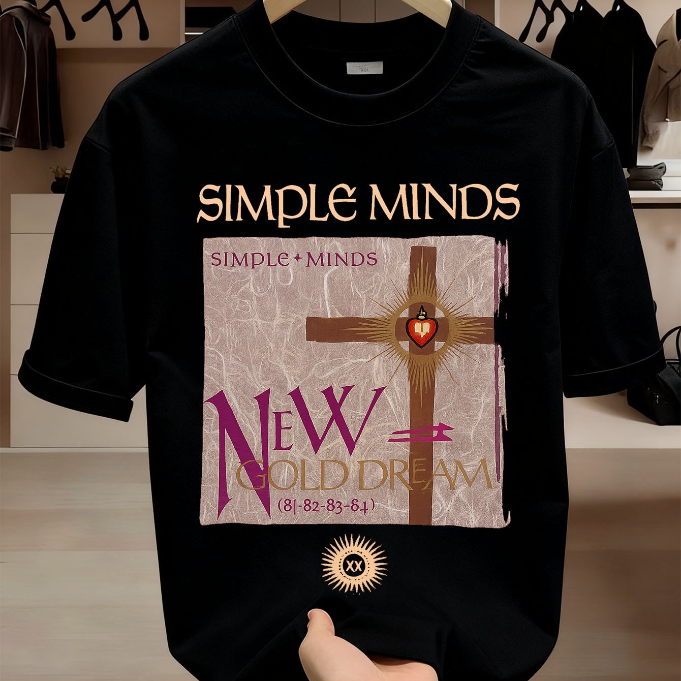 Men' Vintage 80s Band T-shirt - Don't You ( ) & Dream Album Art Print With Iconic Purple Logo - White Tee (sizes S-5xl) For 80s Fans