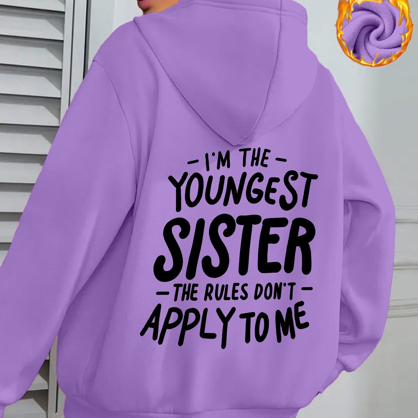 TEMU : Women's Stylish Casual Sports Hoodie With A Printed Design On The Back