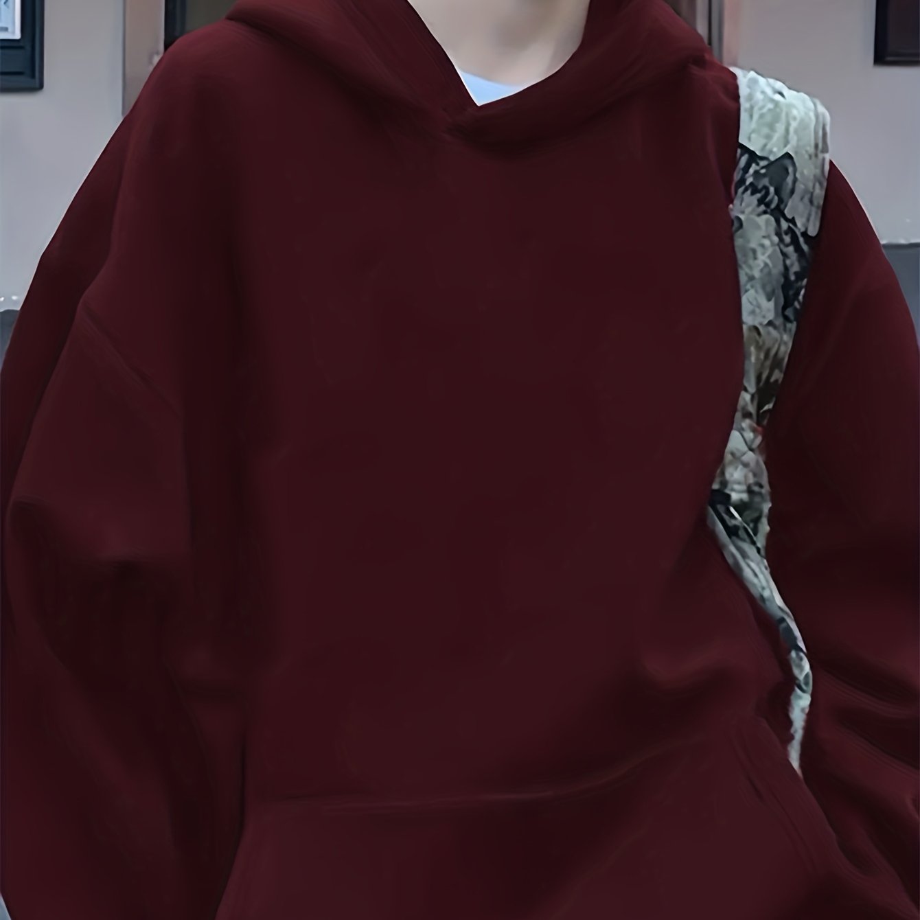 TEMU D92 - A Women's Hooded Sweatshirt, Loose Autumn And Winter Versatile Casual Solid Color Sweatshirt, Suitable For Autumn And Winter, Women's