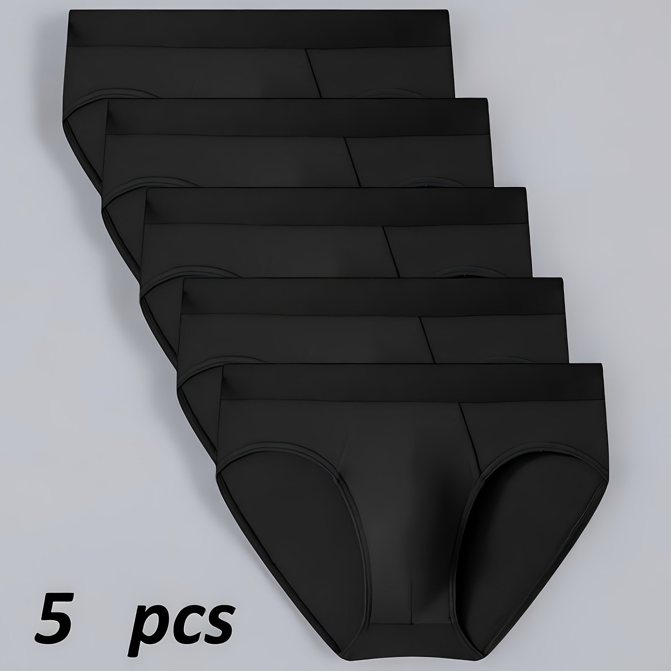 5pcs Men's Soft Comfortable Athletic Briefs