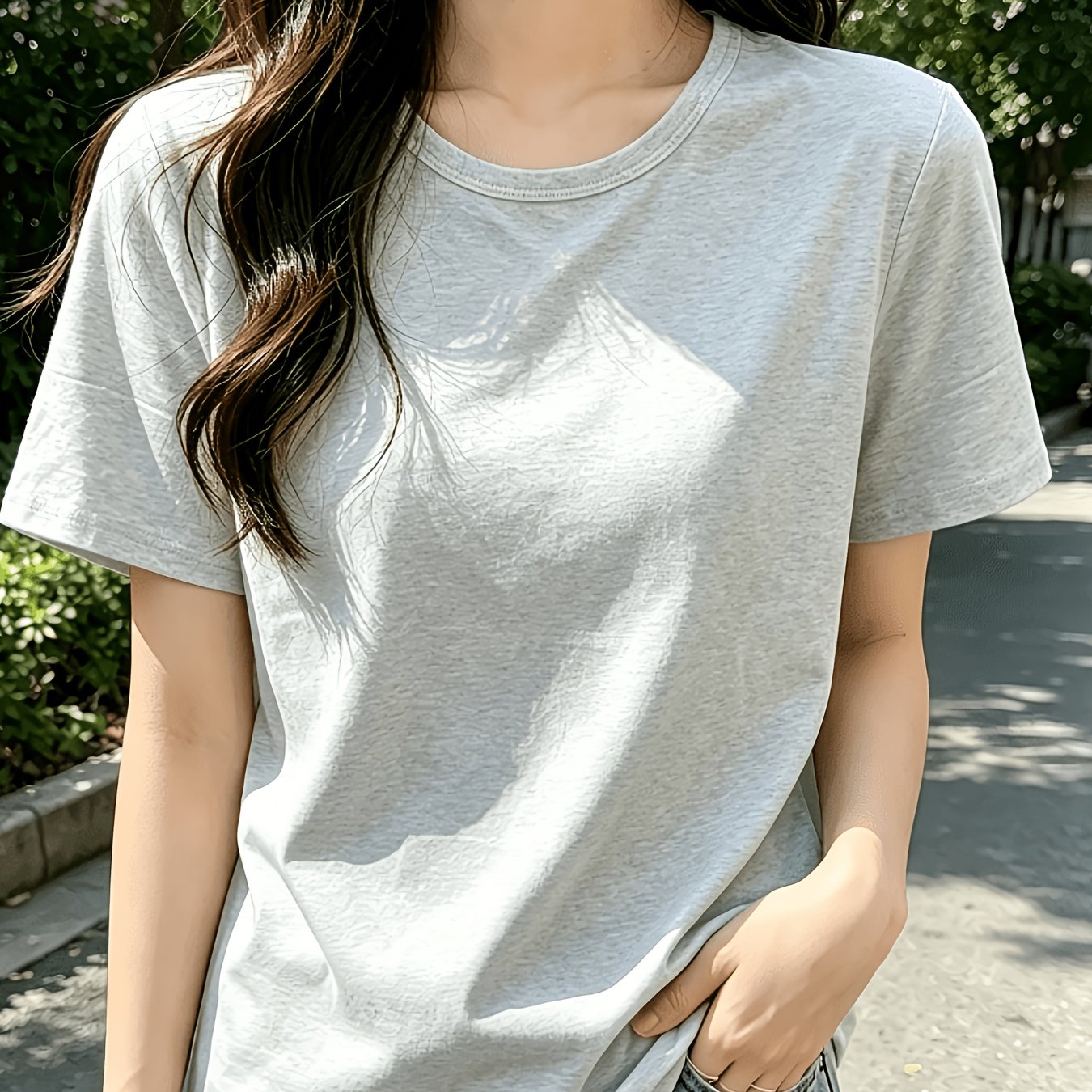 TEMU 클래식 테일러드 티셔츠, 일상 출퇴근용, 스마트 캐주얼 비즈니스 및 매치용으로 완벽