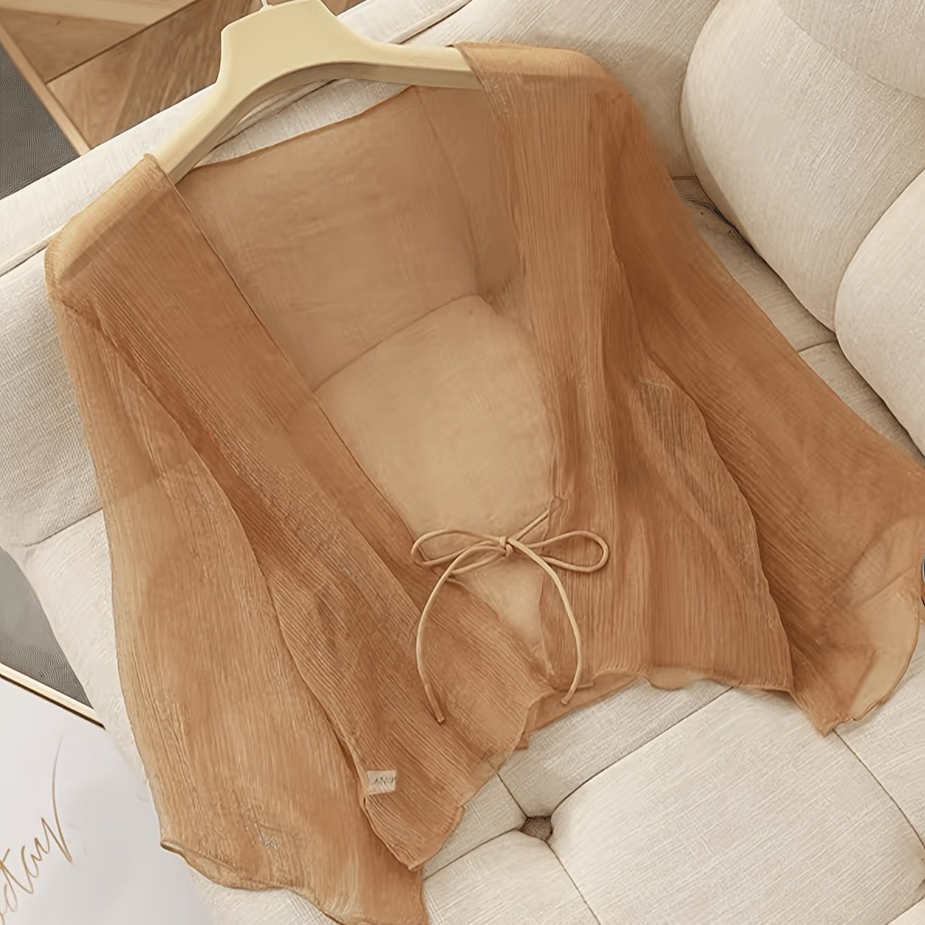 TEMU Gonne estive scialli e cardigan da spiaggia in chiffon, abbigliamento da donna, camicie corte e per , cappotti sottili, bluse a maniche lunghe