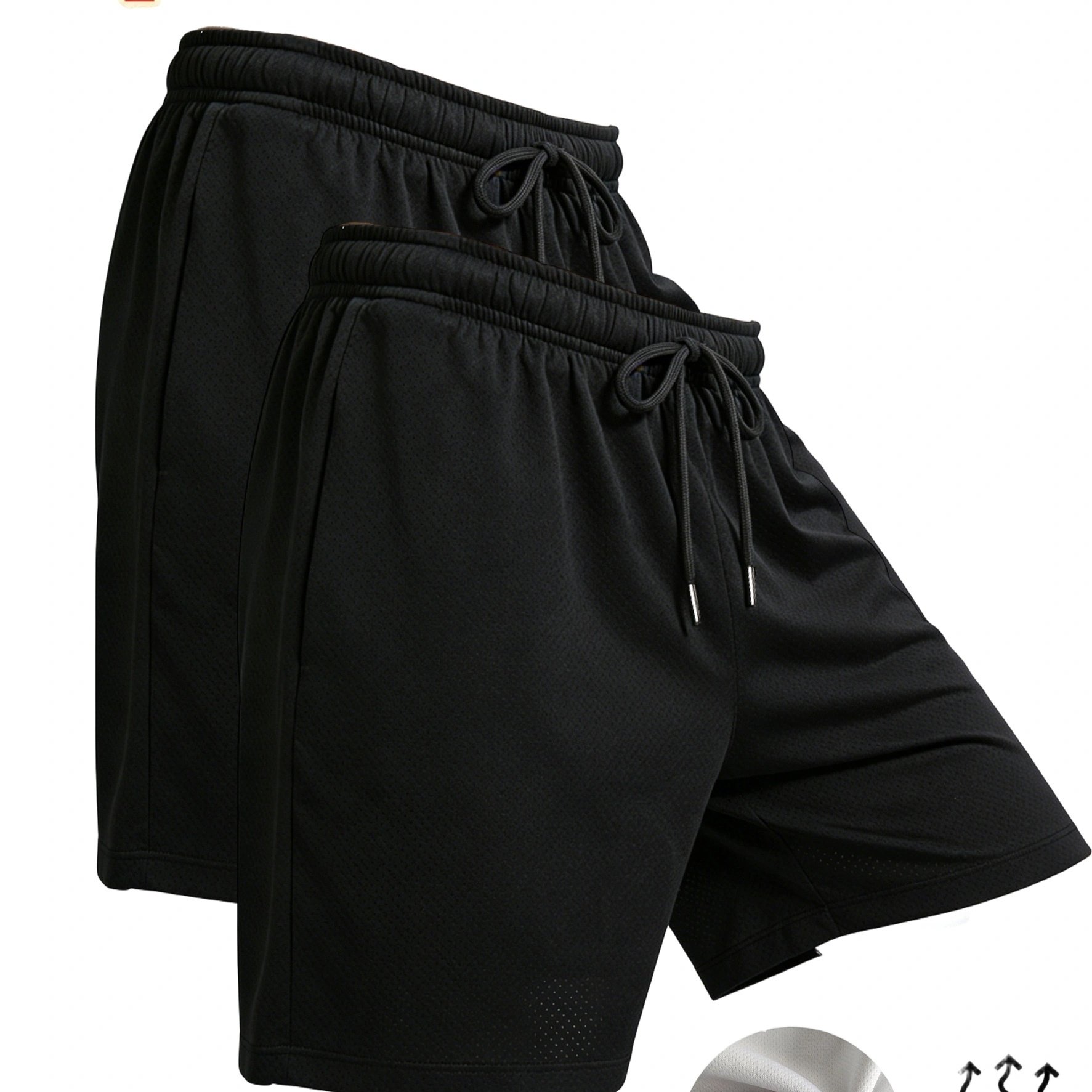 TEMU 2pcs Set Of Cost-effective, Breathable, Sweat-absorbing Shorts With A Low-key Luxury Feel, , Skin-friendly, And Simple Yet Stylish, Perfect For