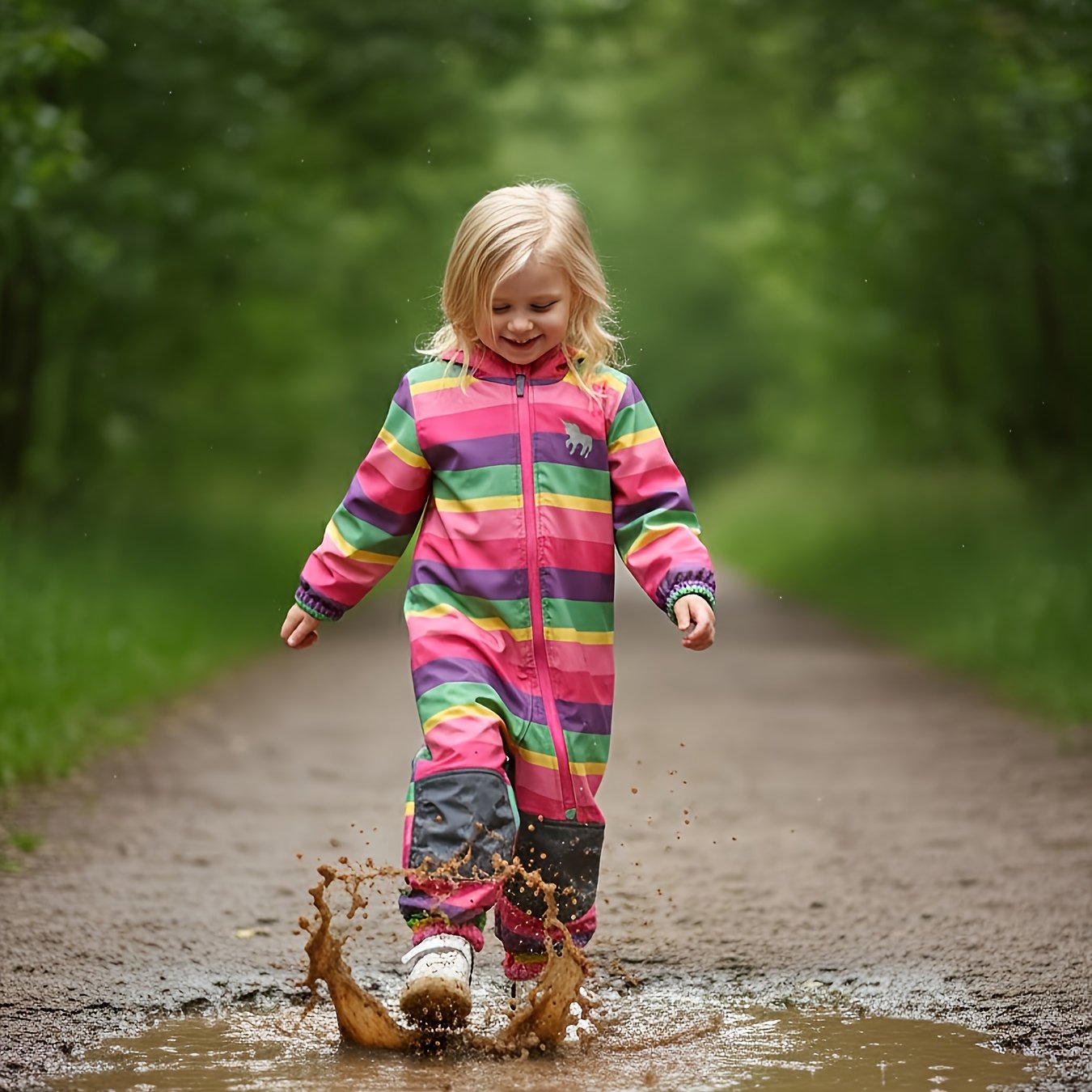 Umkaumka ' Softshell Romper And Windproof, Muddy-play Coveralls