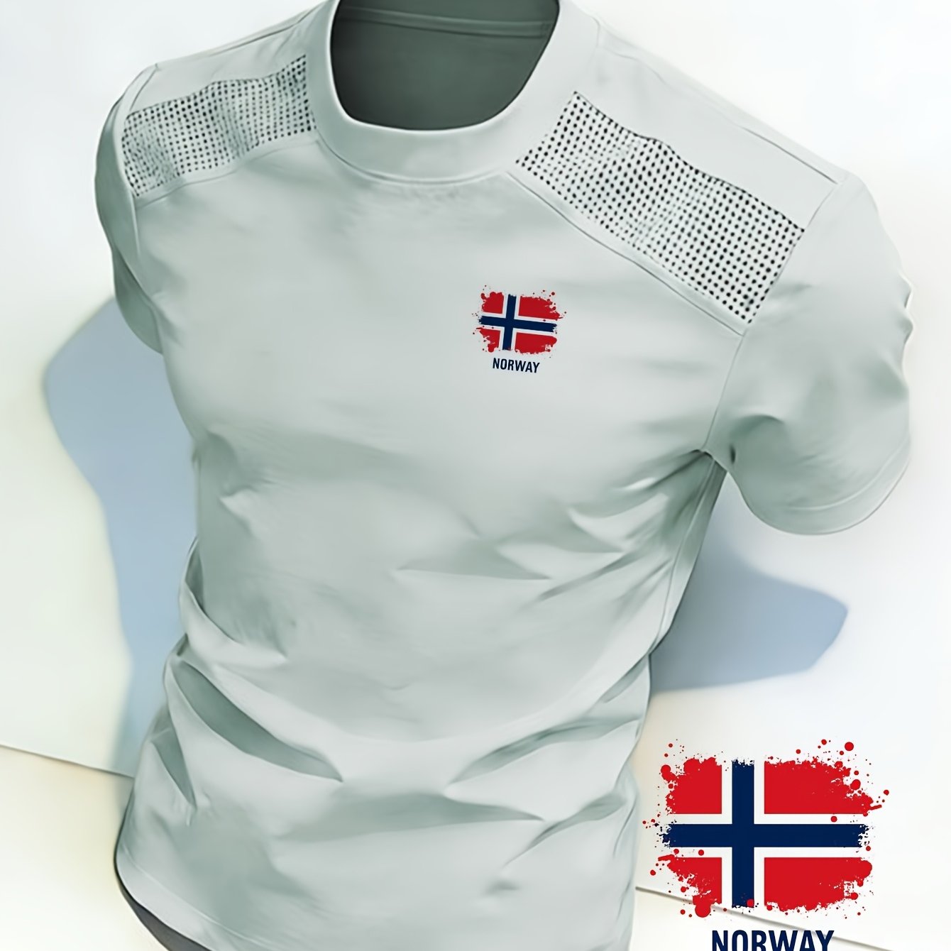 Norway - Inspired Graphic Menswear Top: Soft And Comfortable Fabric T - Shirt With Design, Ideal For Casual Wear And Showcasing