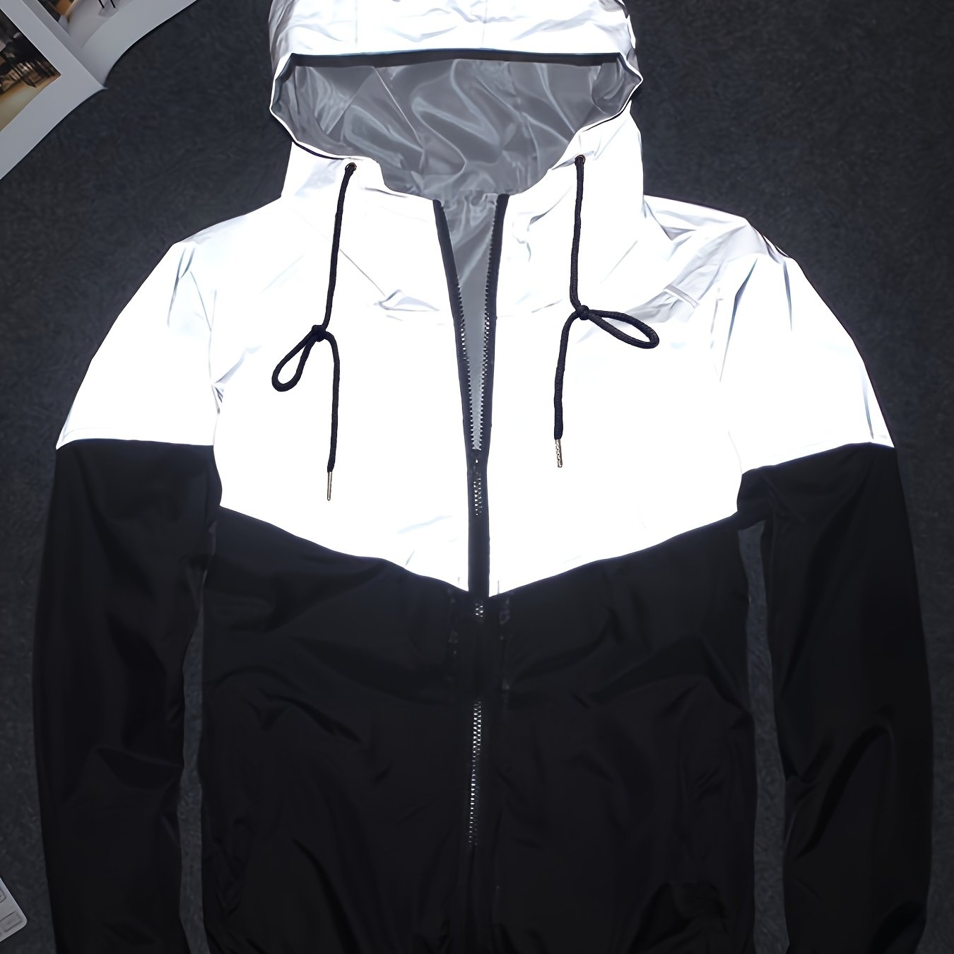 TEMU Spring And Autumn Stitching Jacket Hooded Jacket Performance Clothing