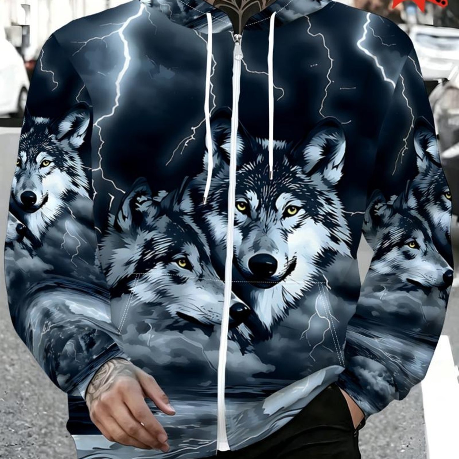 TEMU Men's Athletic Jacket, Polyester Fabric, Mixed Colors, Multiple Sizes , , Ideal Holiday Gift For Husbands And Brothers, Fashionable And