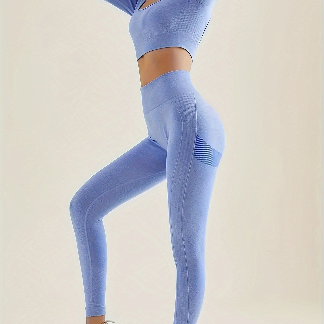 Seamless High Stretch Yoga Pants, High Waisted Butt Lifting Fitness Running  Sports Leggings, Women's Activewear
