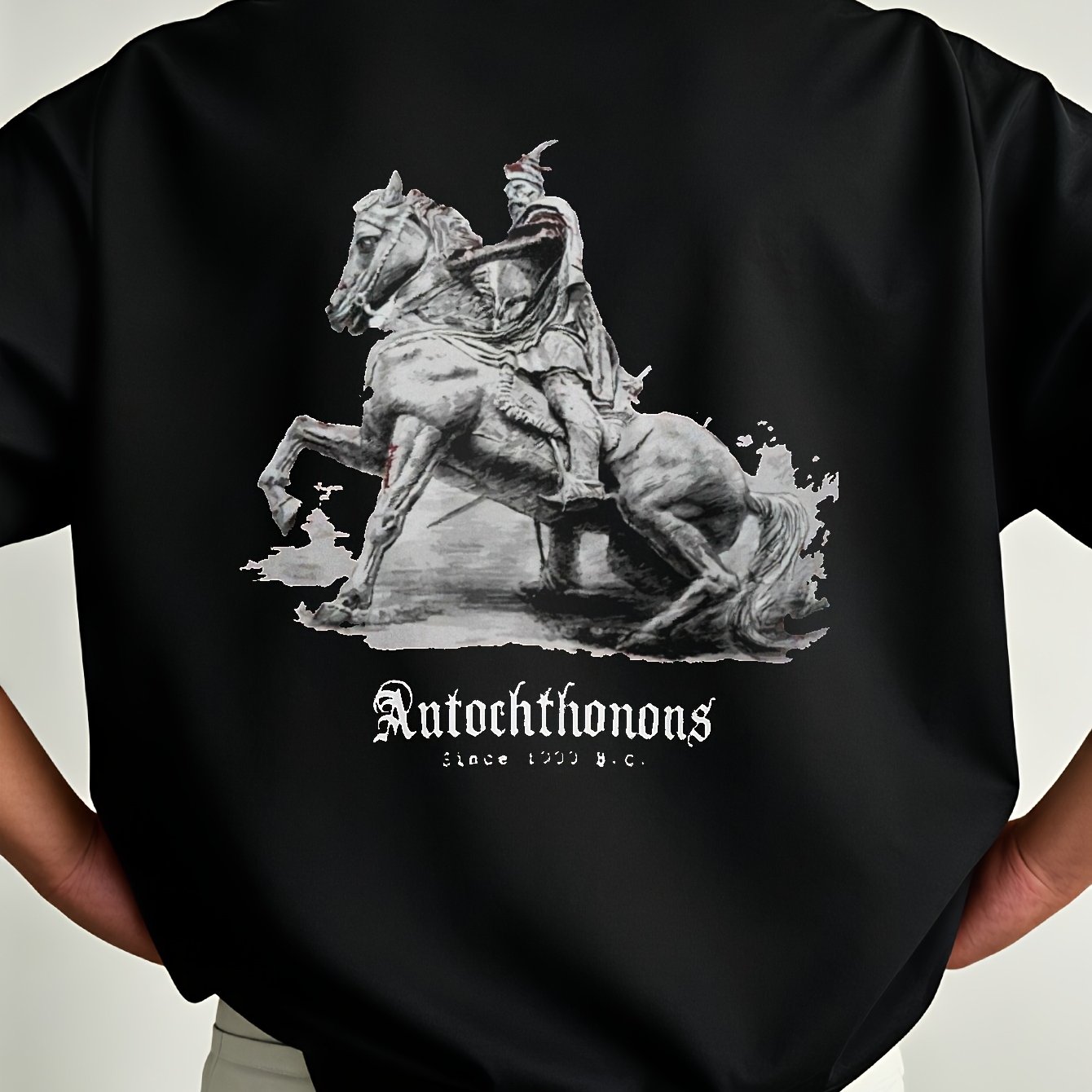 Image of Men's Albanian Short-sleeve T-shirt For Spring And Summer, Casual Design, Comfortable And , Moisture-wicking And Sweat-absorbing, Ideal For Warm